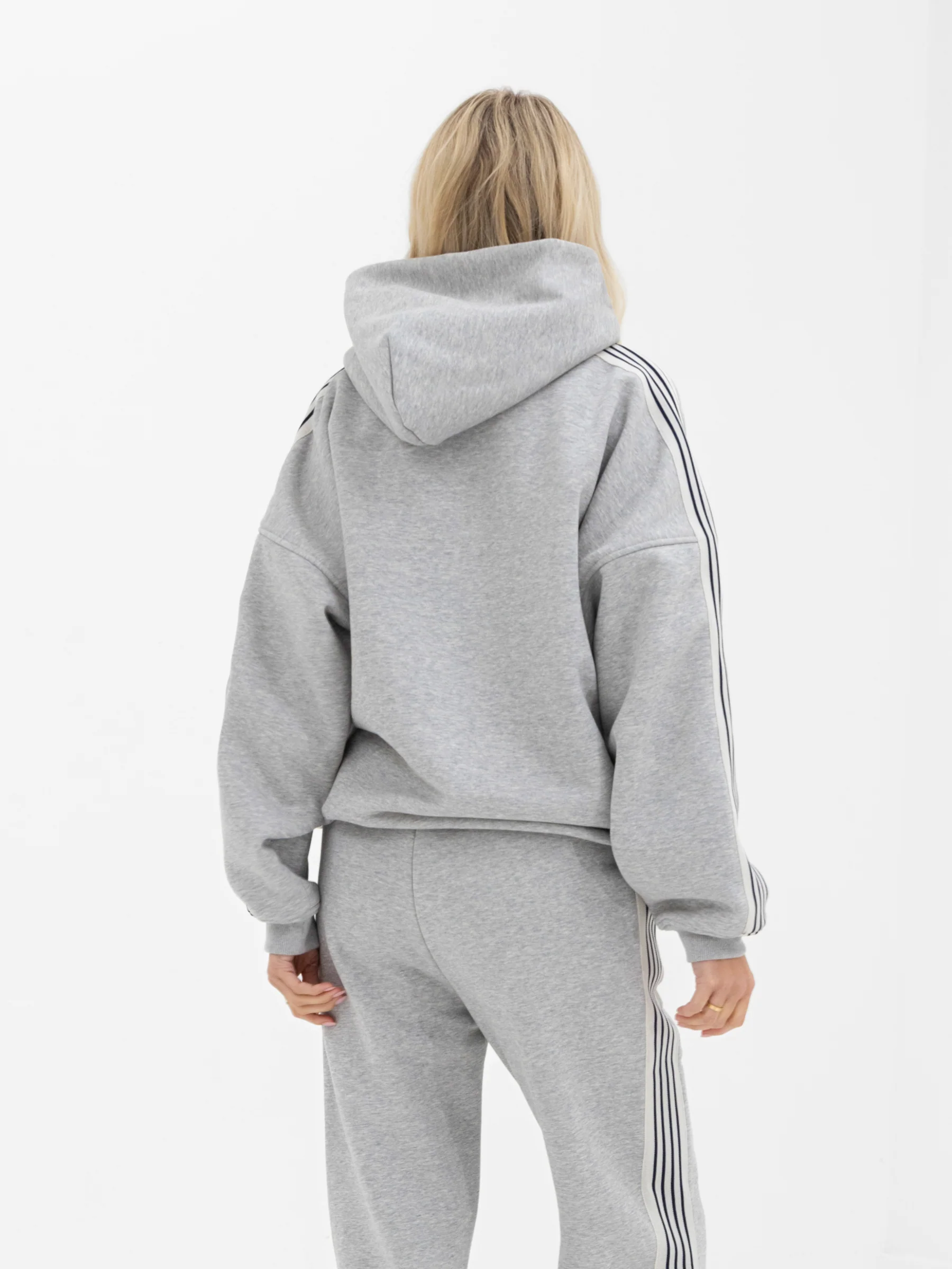 Immani Oversized Hoodie - Marl Grey - Image 2
