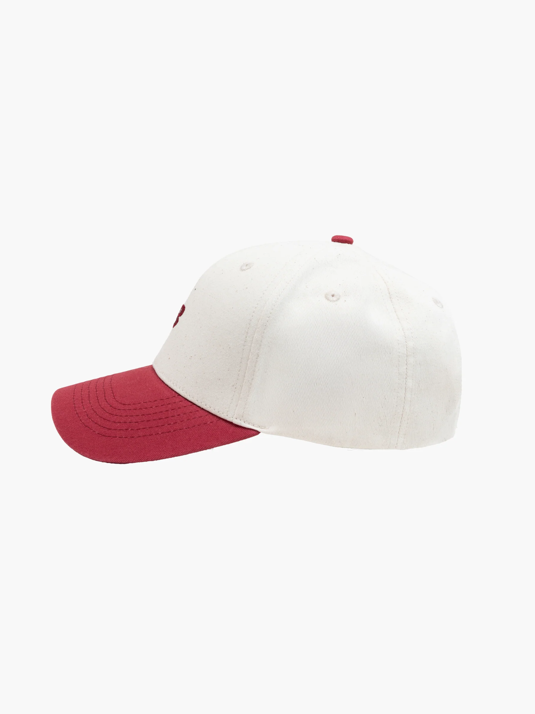 Initial Trucker Cap - Natural & Red - Image 2