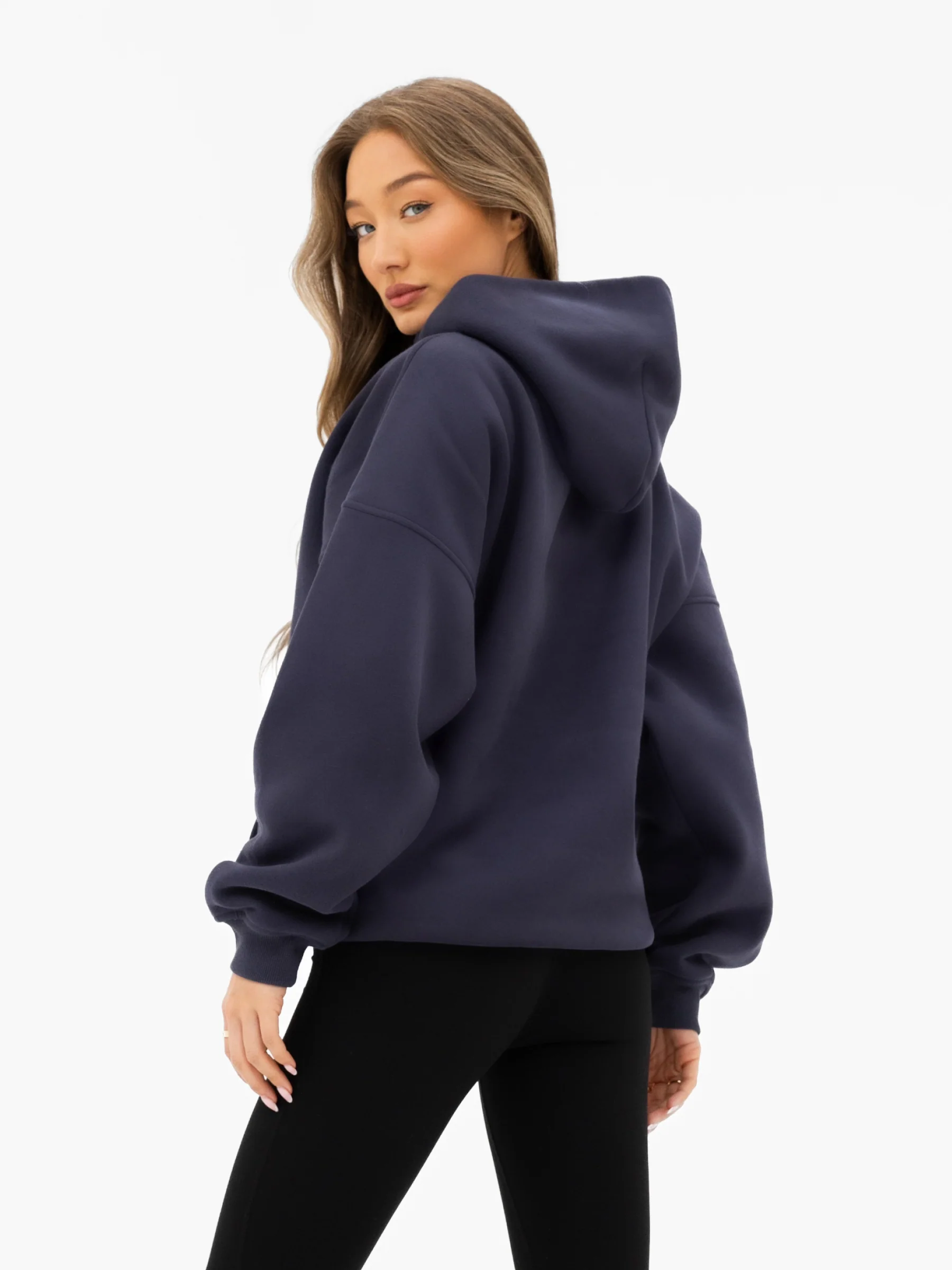 Iris Oversized Hoodie - True Navy - Image 2