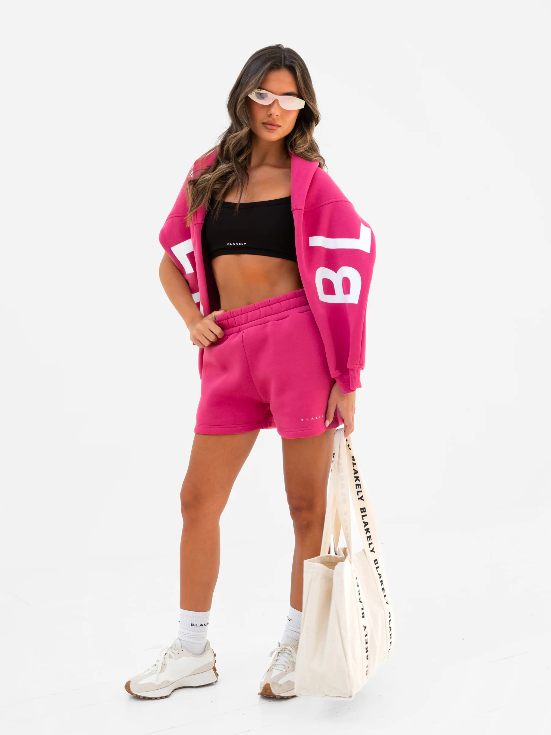 Isabel Jogger Shorts - Ultra Pink - Image 4