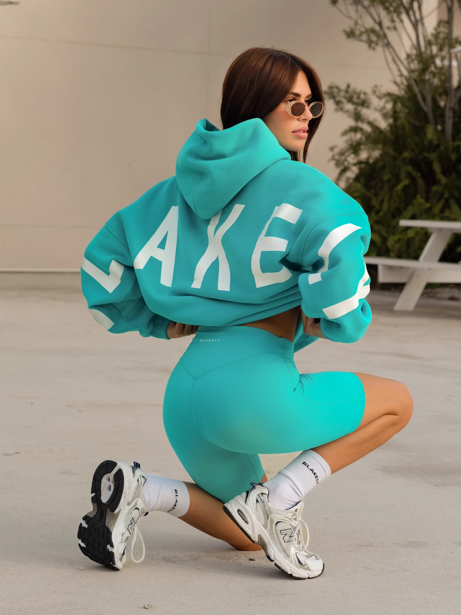Isabel Oversized Hoodie - Aqua - Image 3