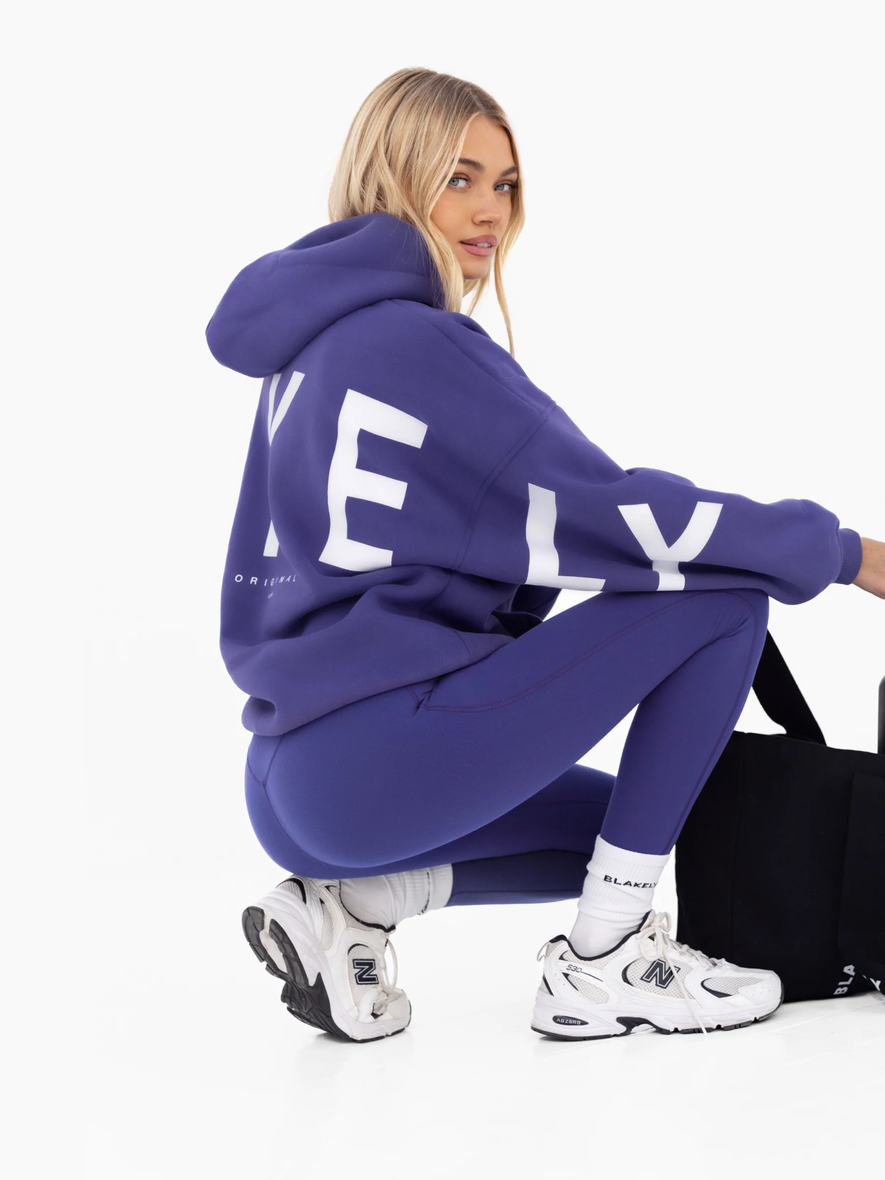 Isabel Oversized Hoodie - Bold Purple - Image 7