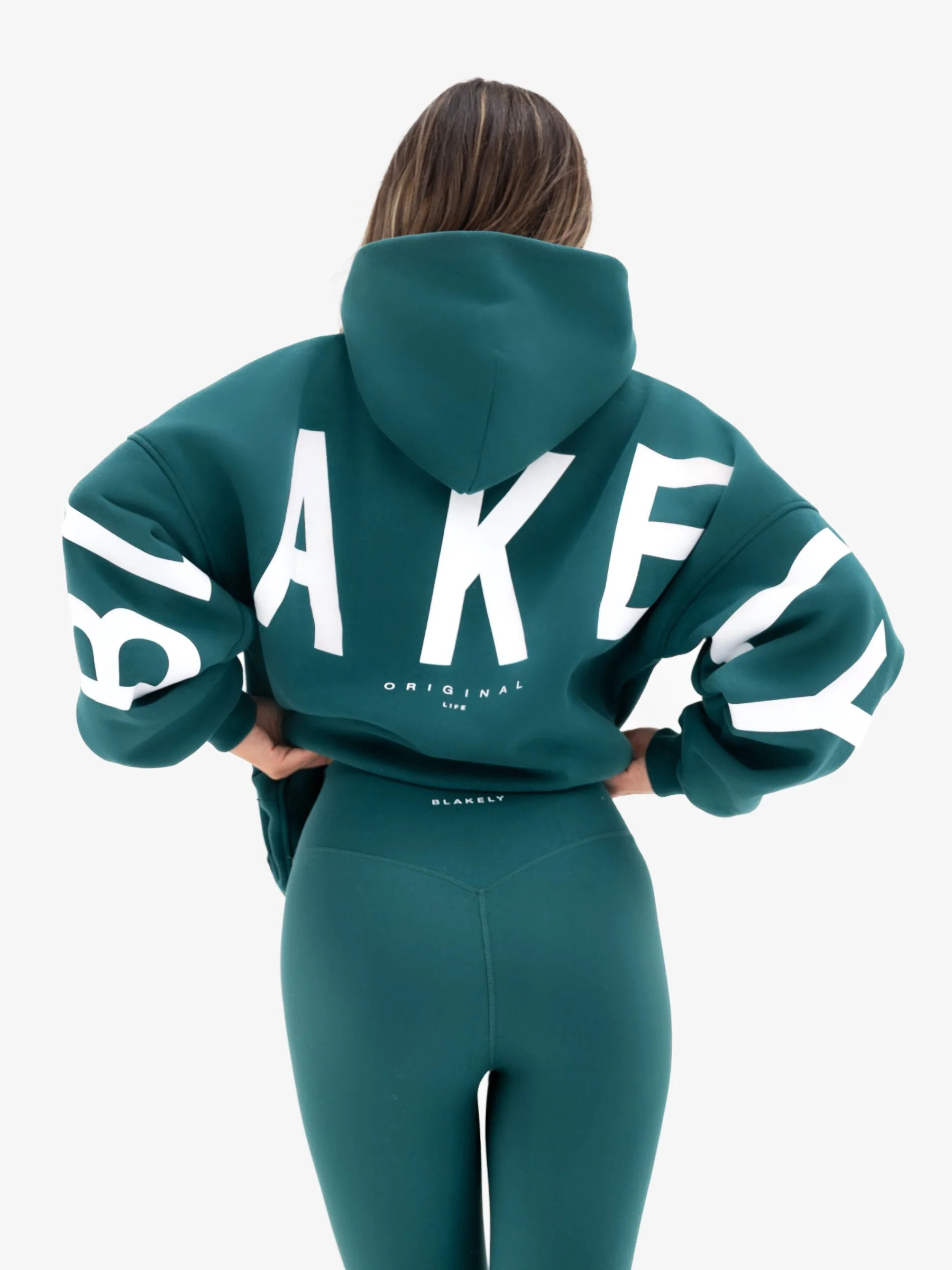 Isabel Oversized Hoodie - Deep Green - Image 5