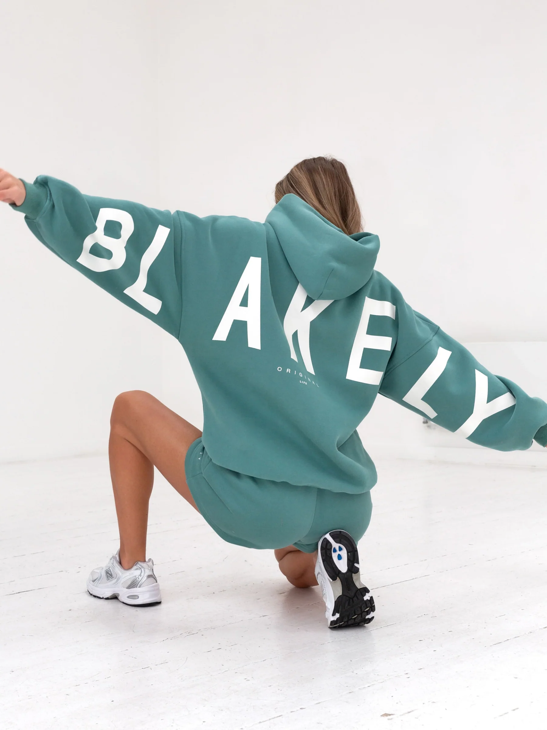 Isabel Oversized Hoodie - Dusty Teal - Image 5