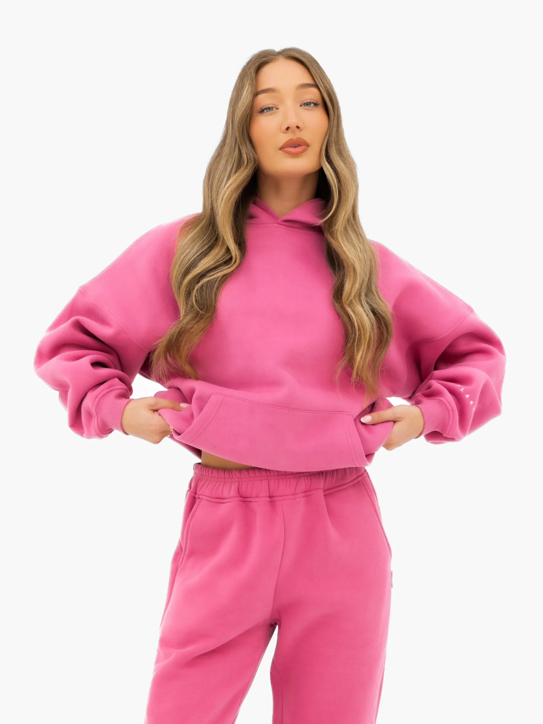 Isabel Oversized Hoodie - Hot Pink - Image 2