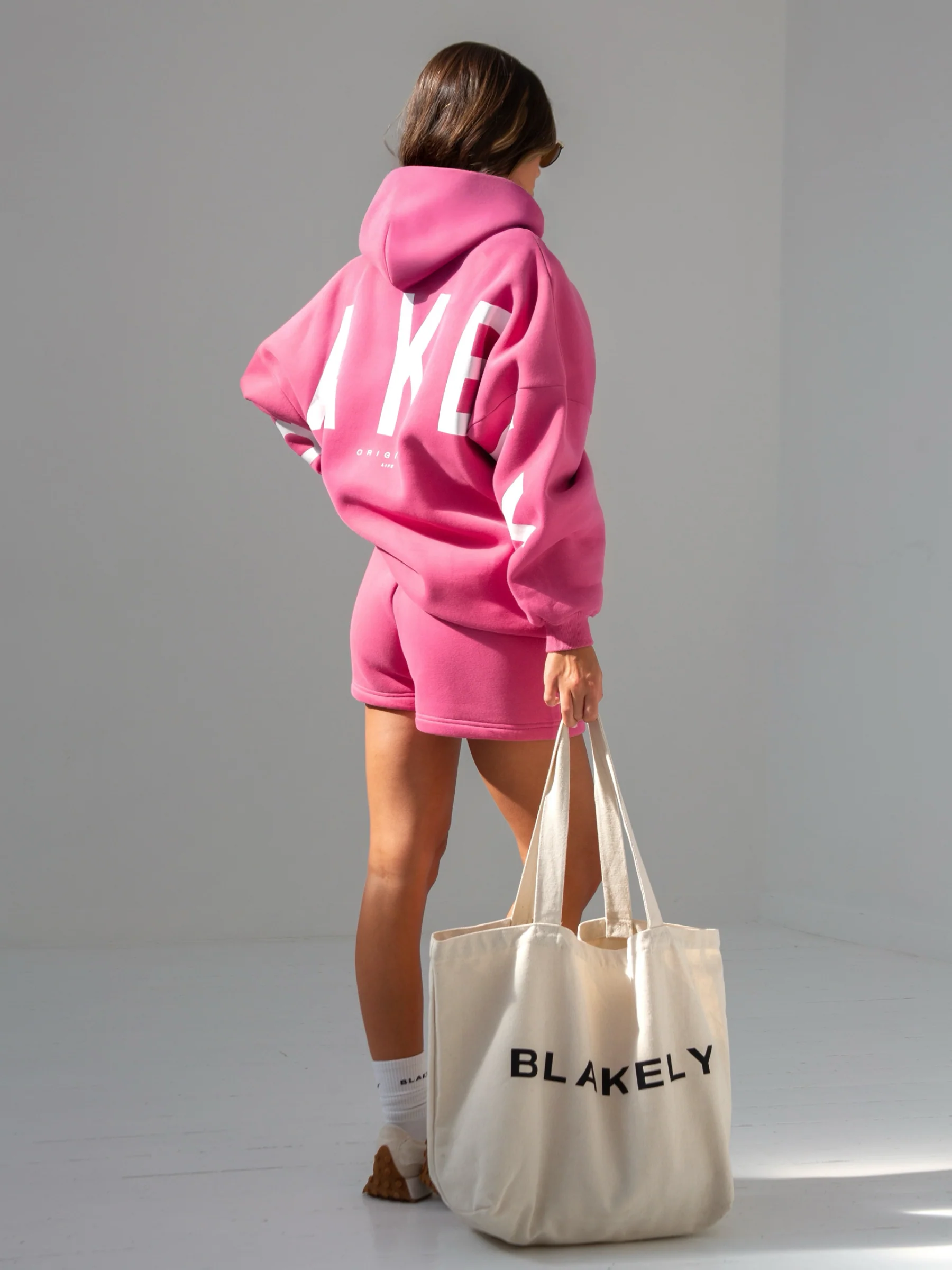 Isabel Oversized Hoodie - Hot Pink - Image 3