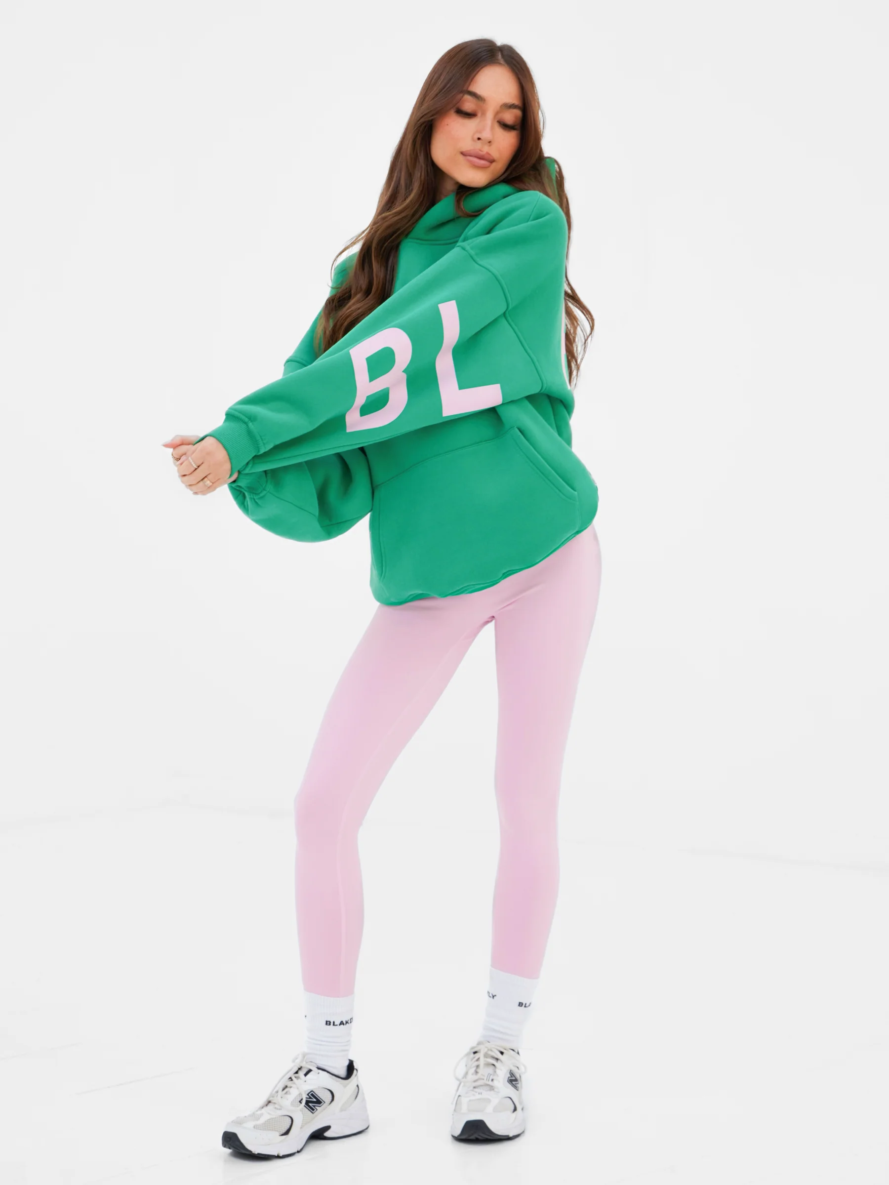 Isabel Oversized Hoodie - Jade Green - Image 4