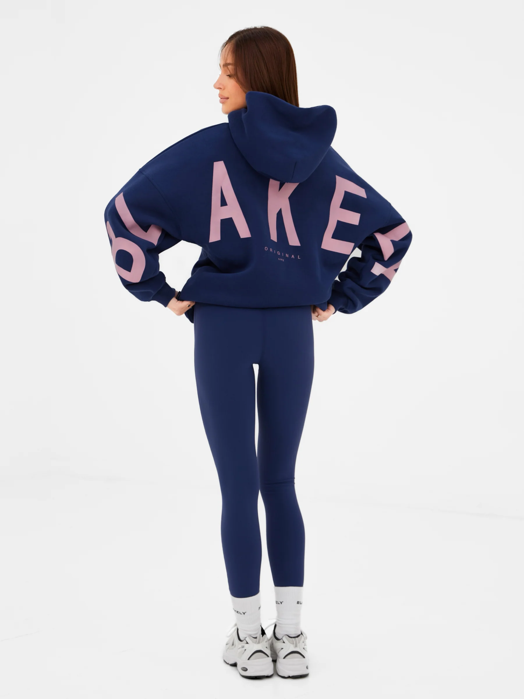 Isabel Oversized Hoodie - Navy Blue - Image 3