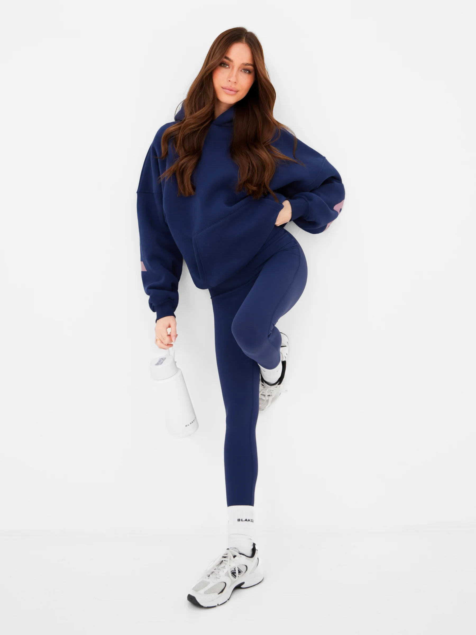 Isabel Oversized Hoodie - Navy Blue - Image 4