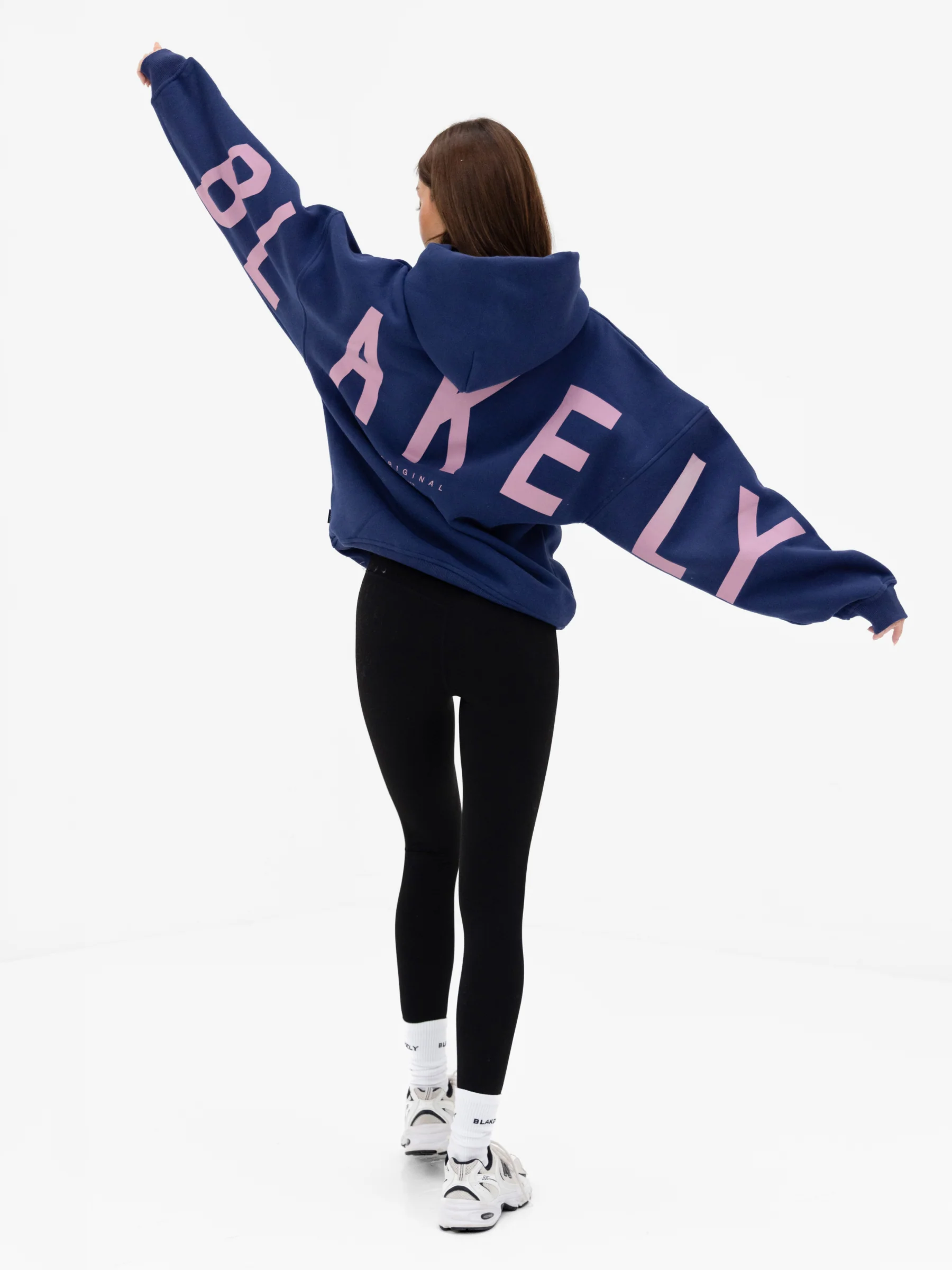 Isabel Oversized Hoodie - Navy Blue - Image 6