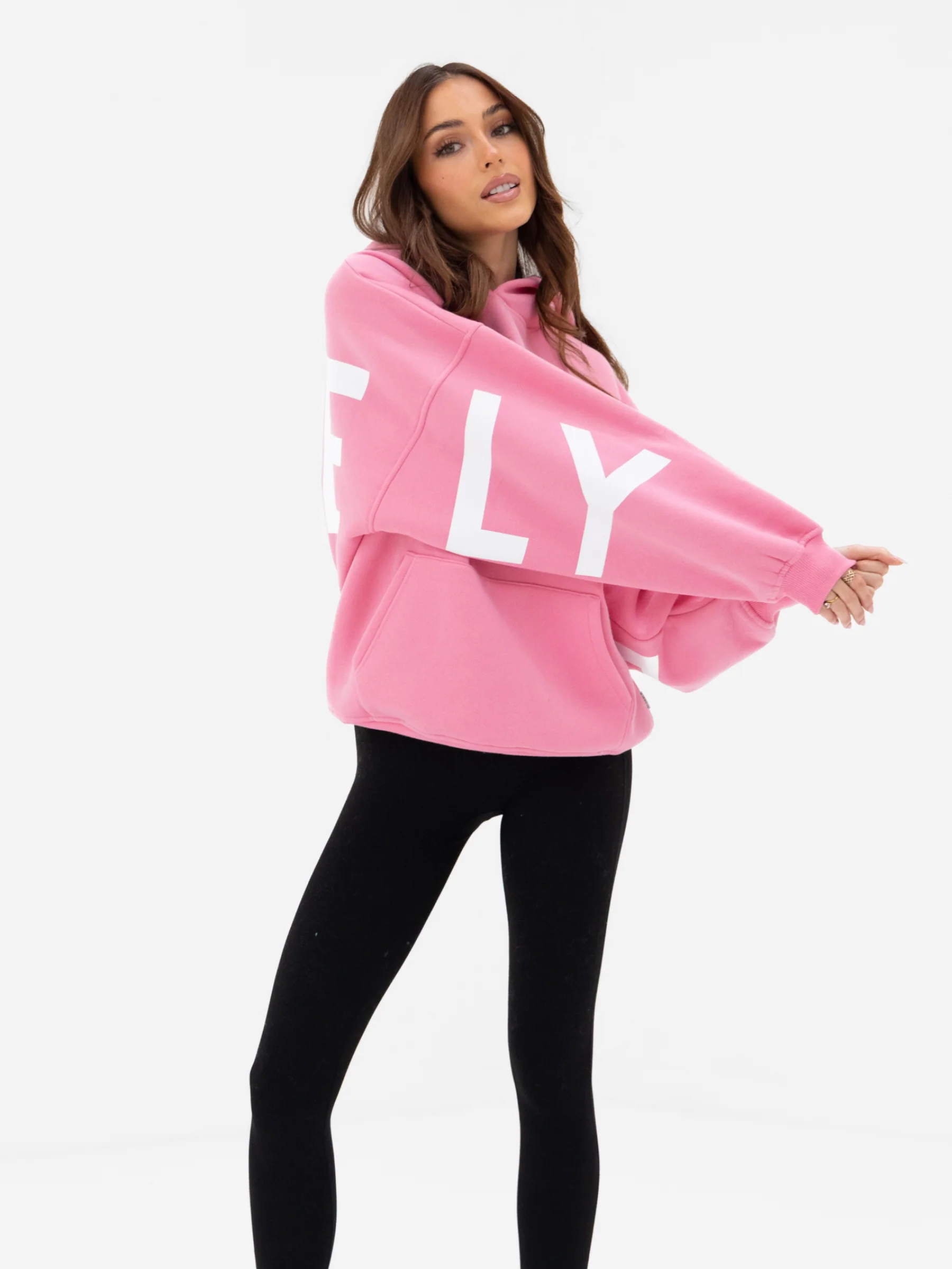 Isabel Oversized Hoodie - Rosy Pink - Image 6