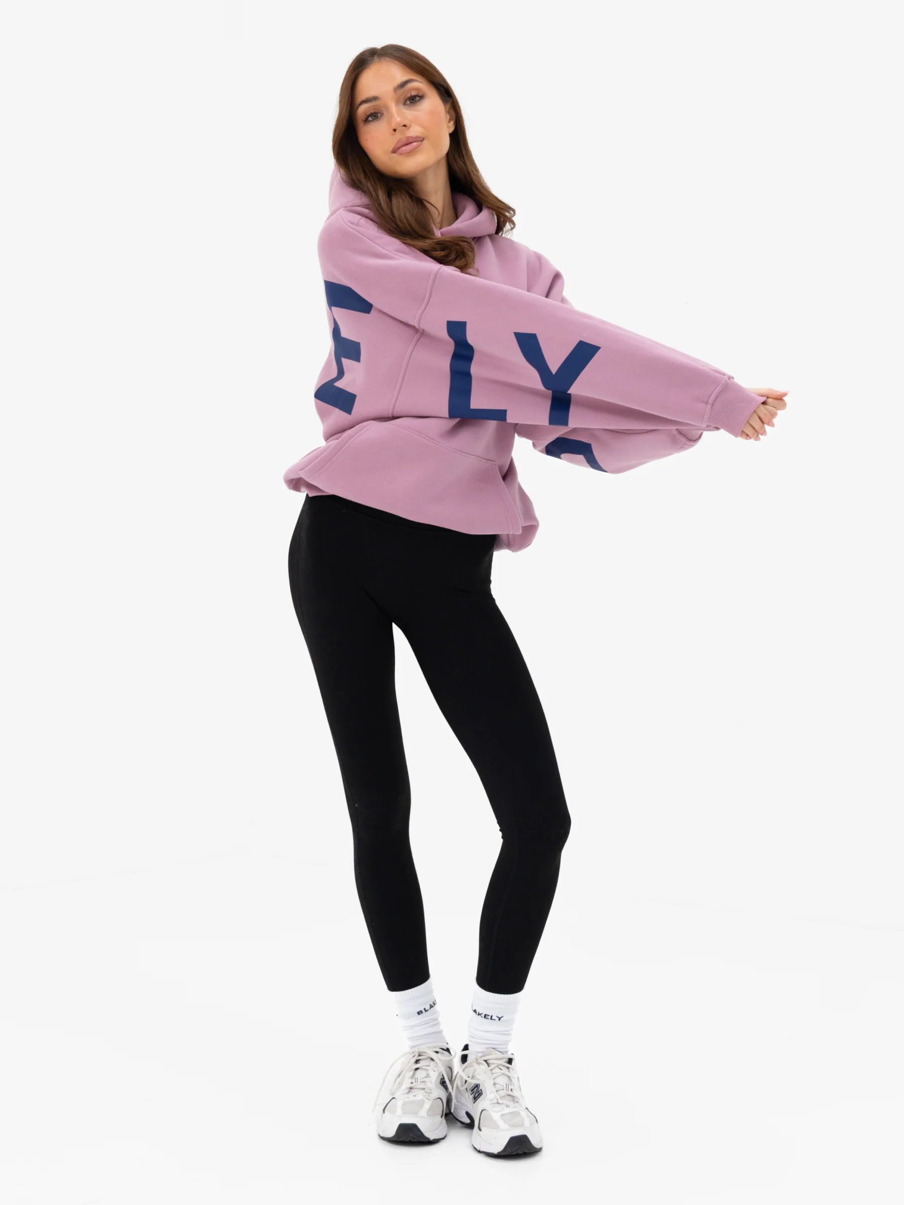 Isabel Oversized Hoodie - Soft Mauve - Image 6