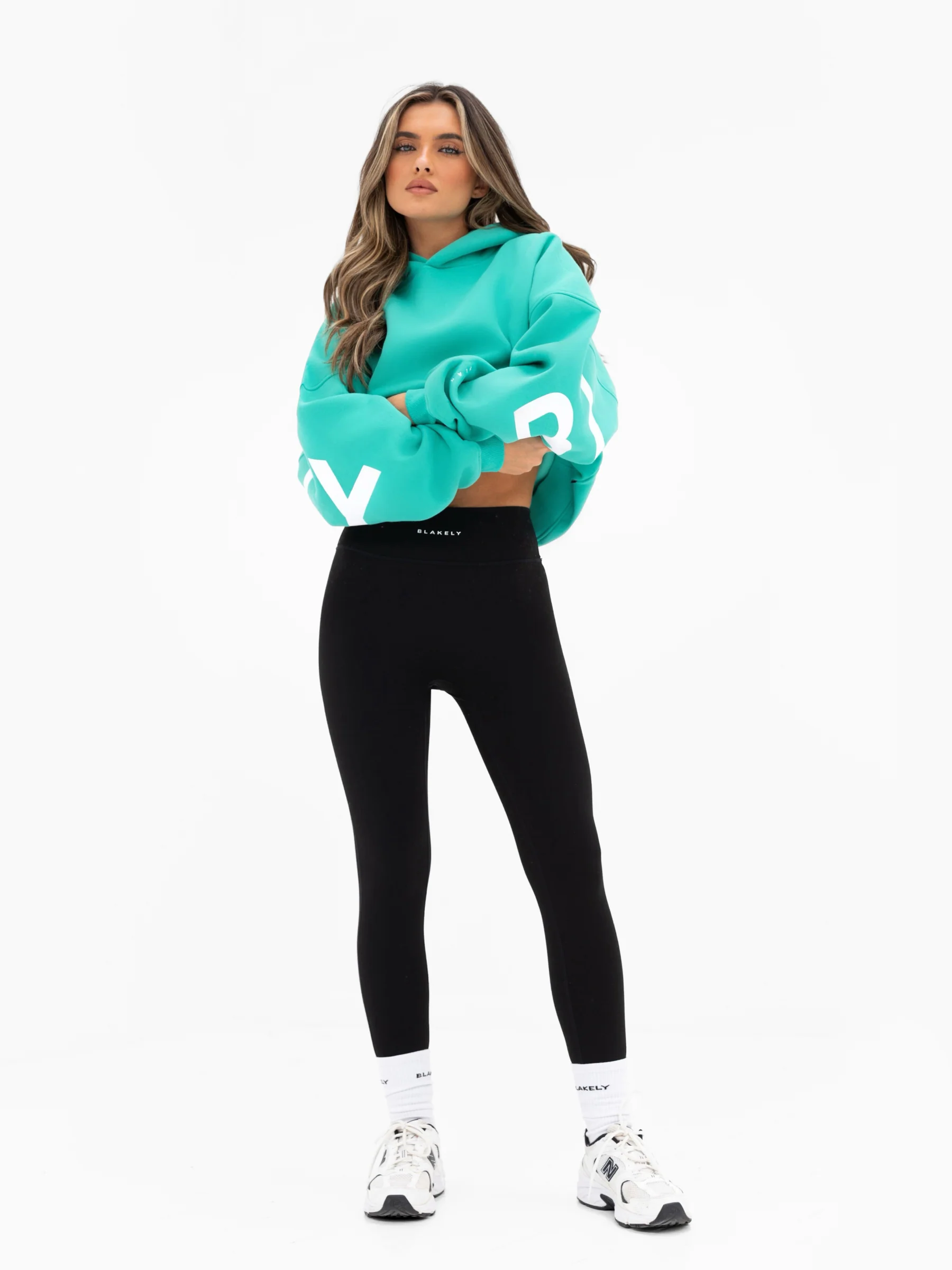 Isabel Oversized Hoodie - Turquoise - Image 6