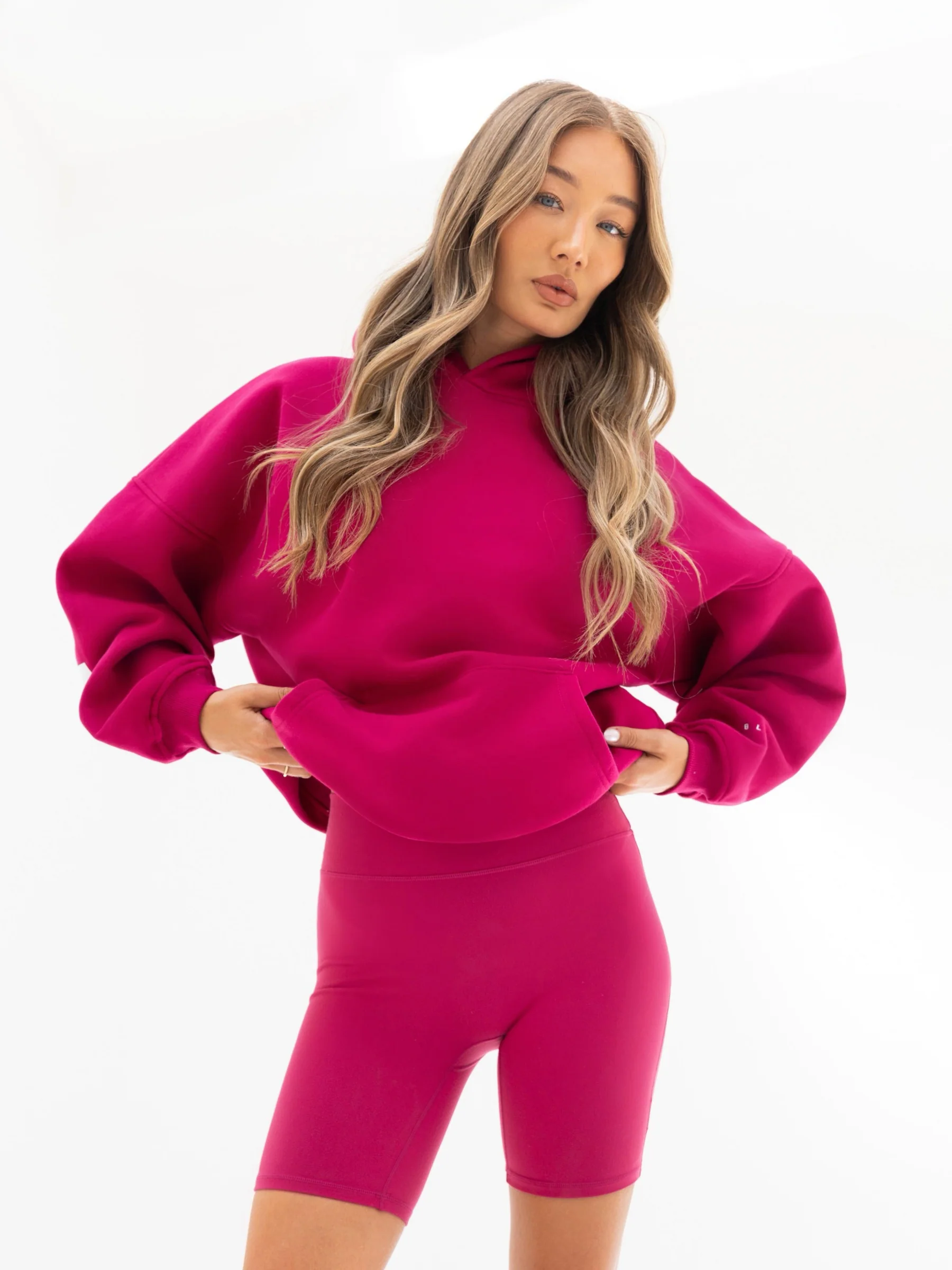 Isabel Oversized Hoodie - Ultra Pink - Image 2