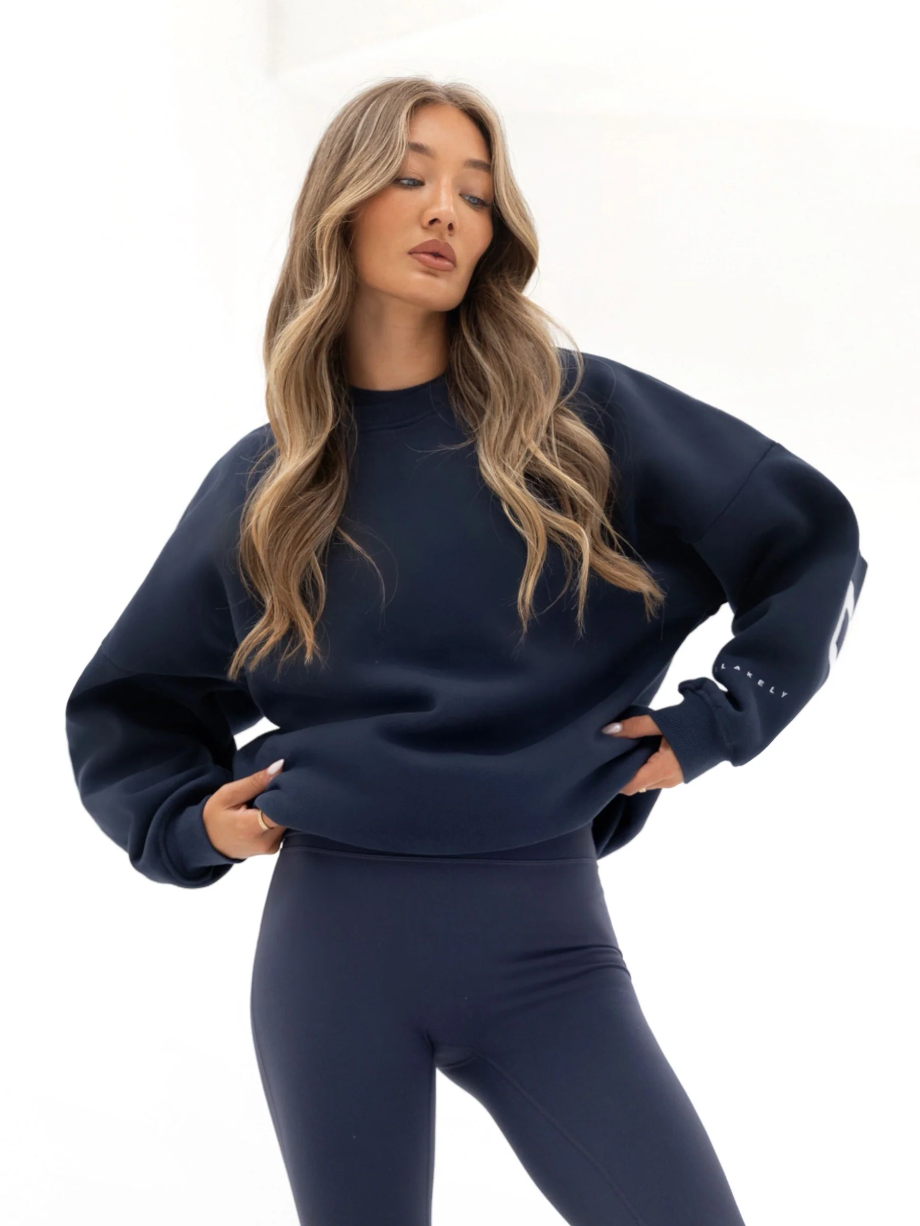 Isabel Oversized Jumper - Midnight Blue - Image 2