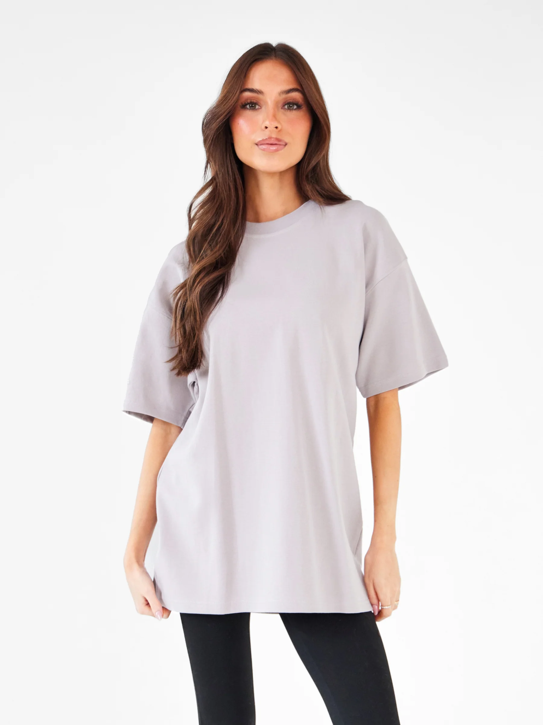 Isabel Oversized T-Shirt - Pebble - Image 2
