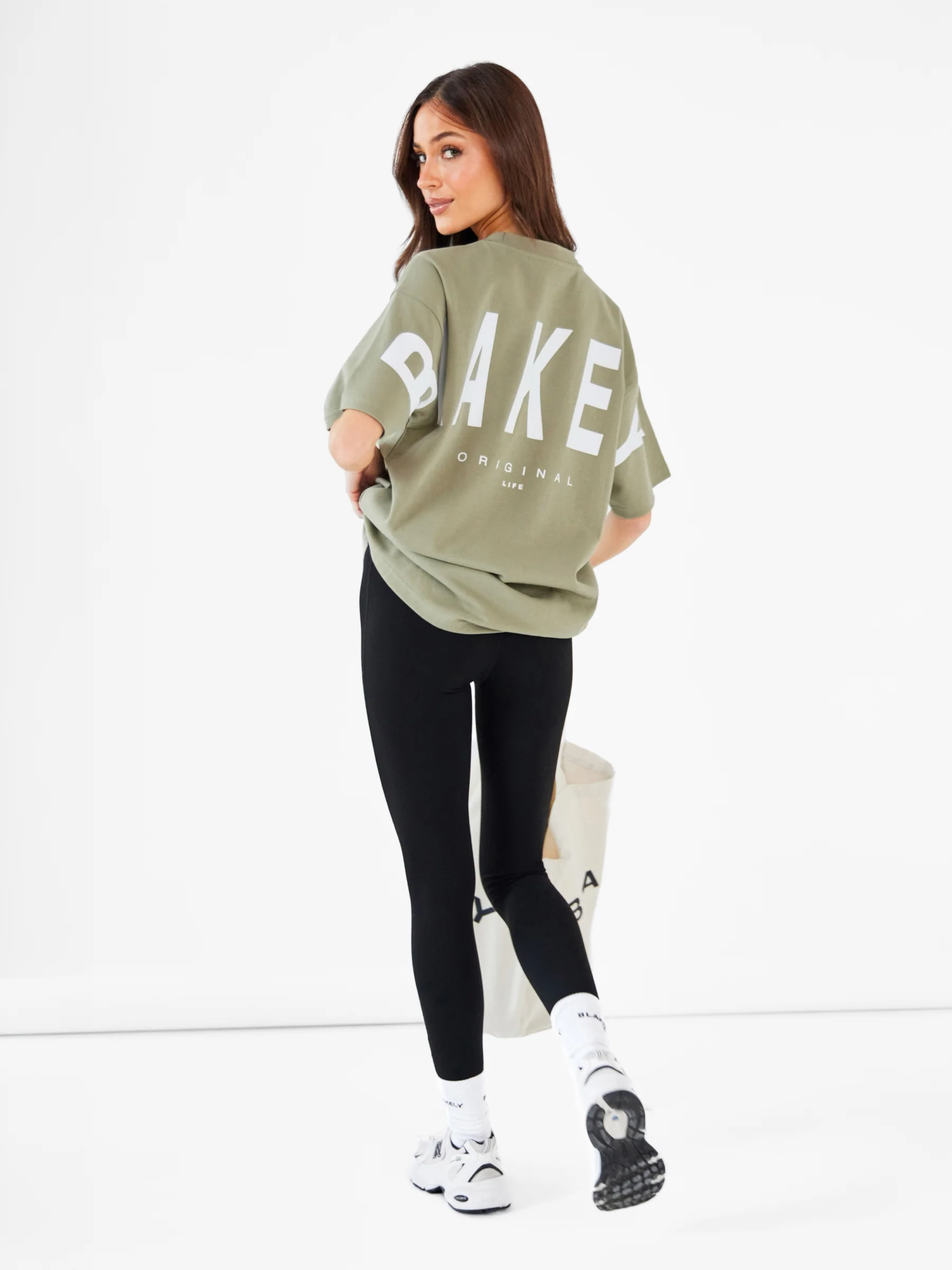 Isabel Oversized T-Shirt - Warm Olive - Image 3