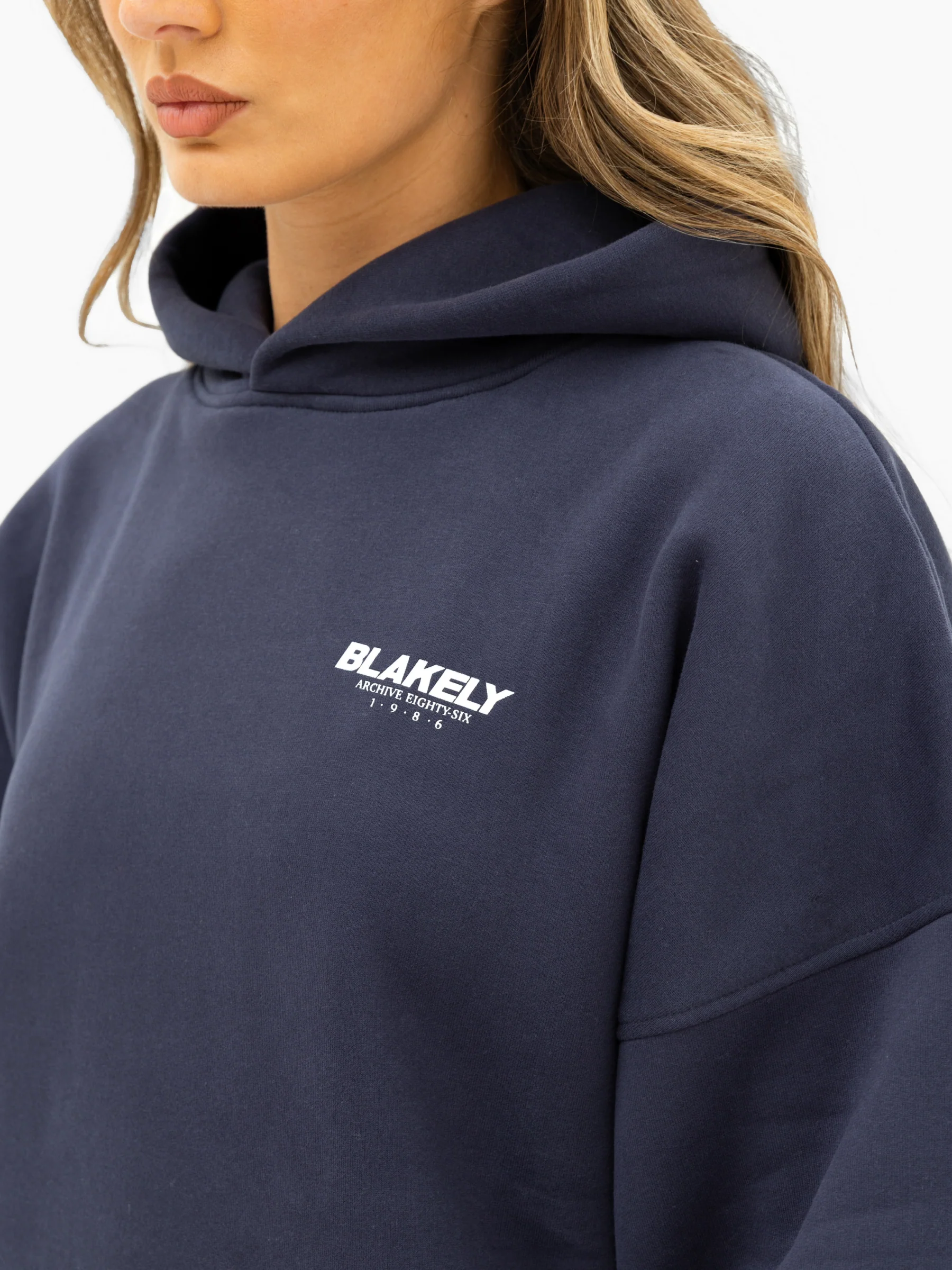 Jodi Oversized Hoodie - True Navy - Image 5