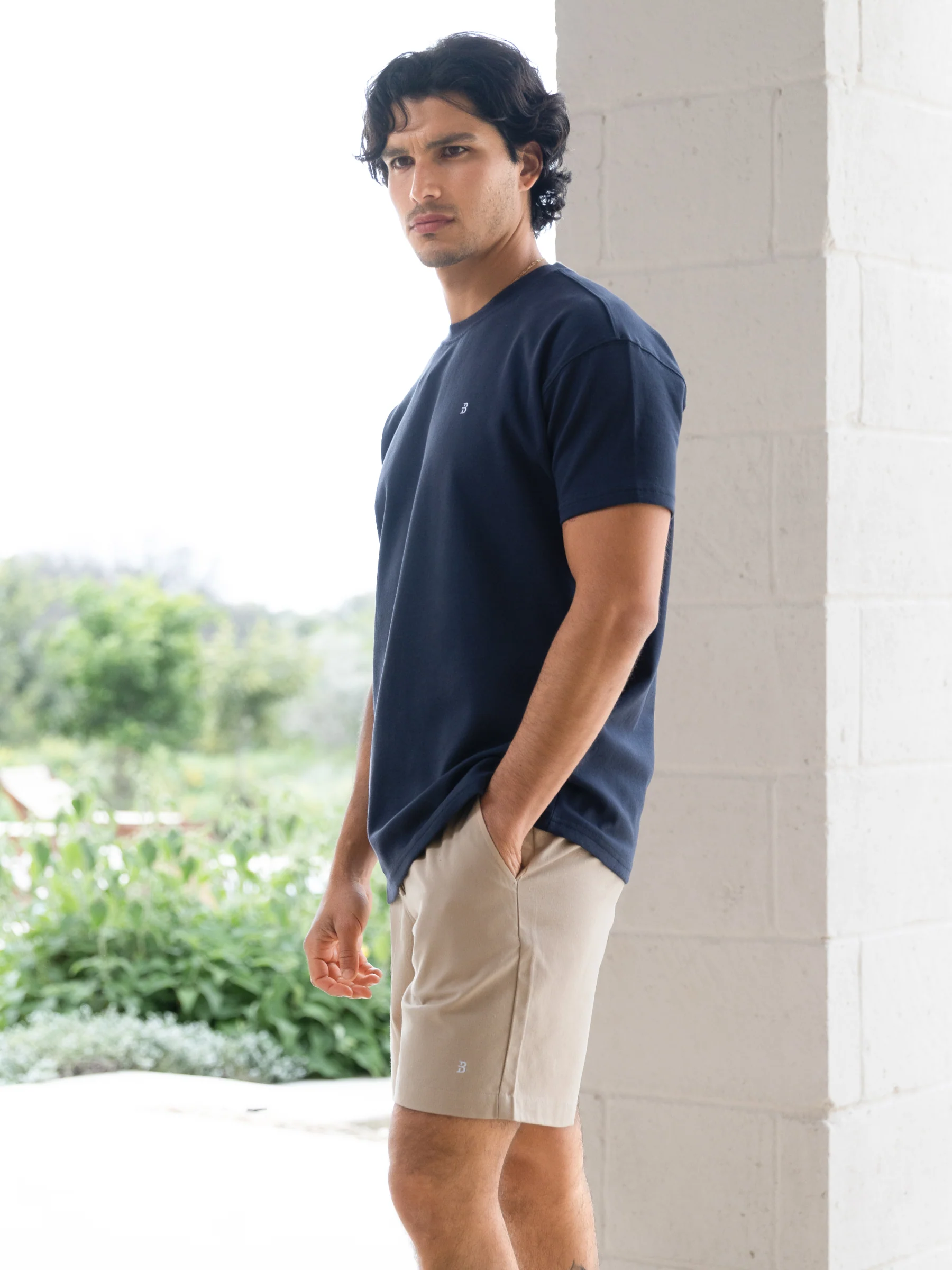 Jude Relaxed Linen Shorts - Tan - Image 2