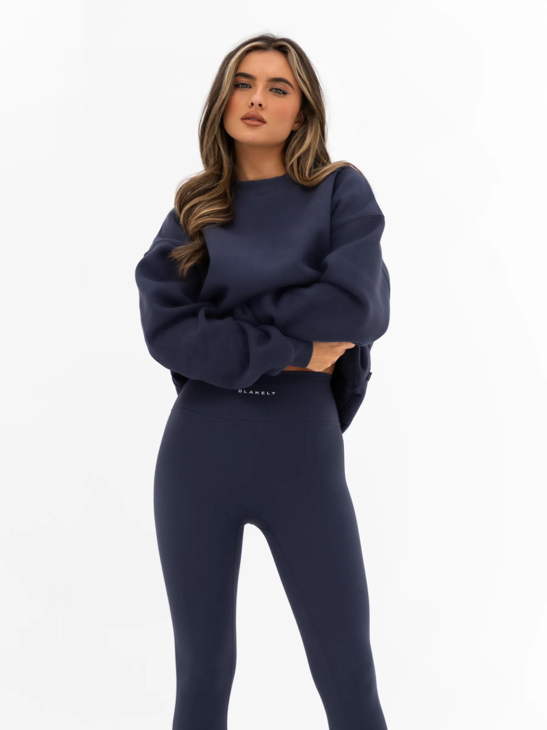 Kayla Oversized Jumper - True Navy - Image 2