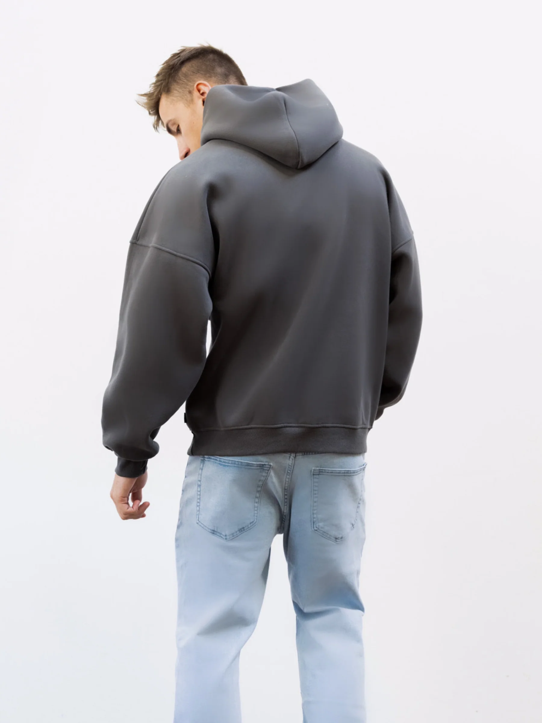 Legacy Relaxed Hoodie - Charcoal - Image 4