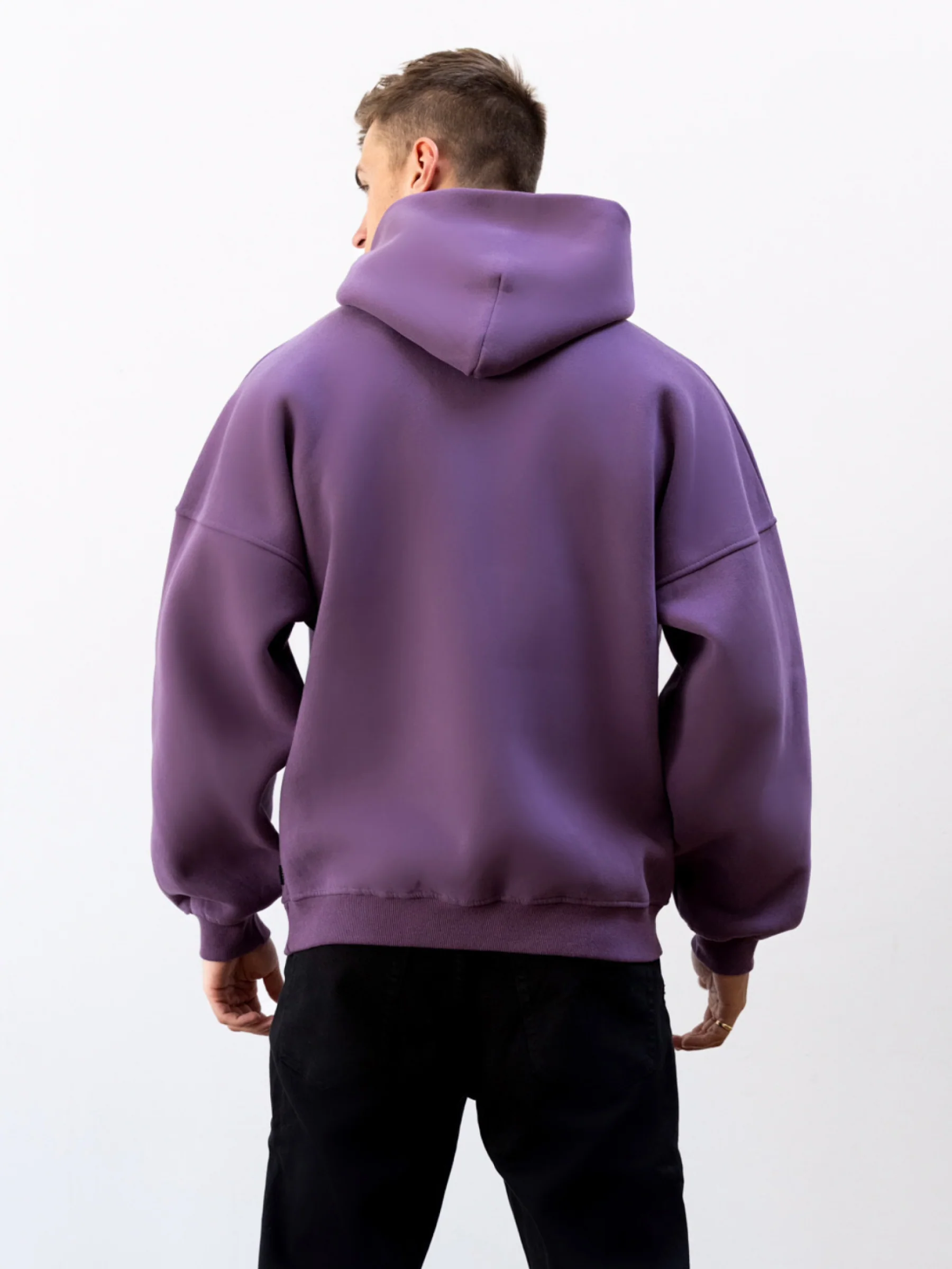 Legacy Relaxed Hoodie - Mid Purple - Image 6