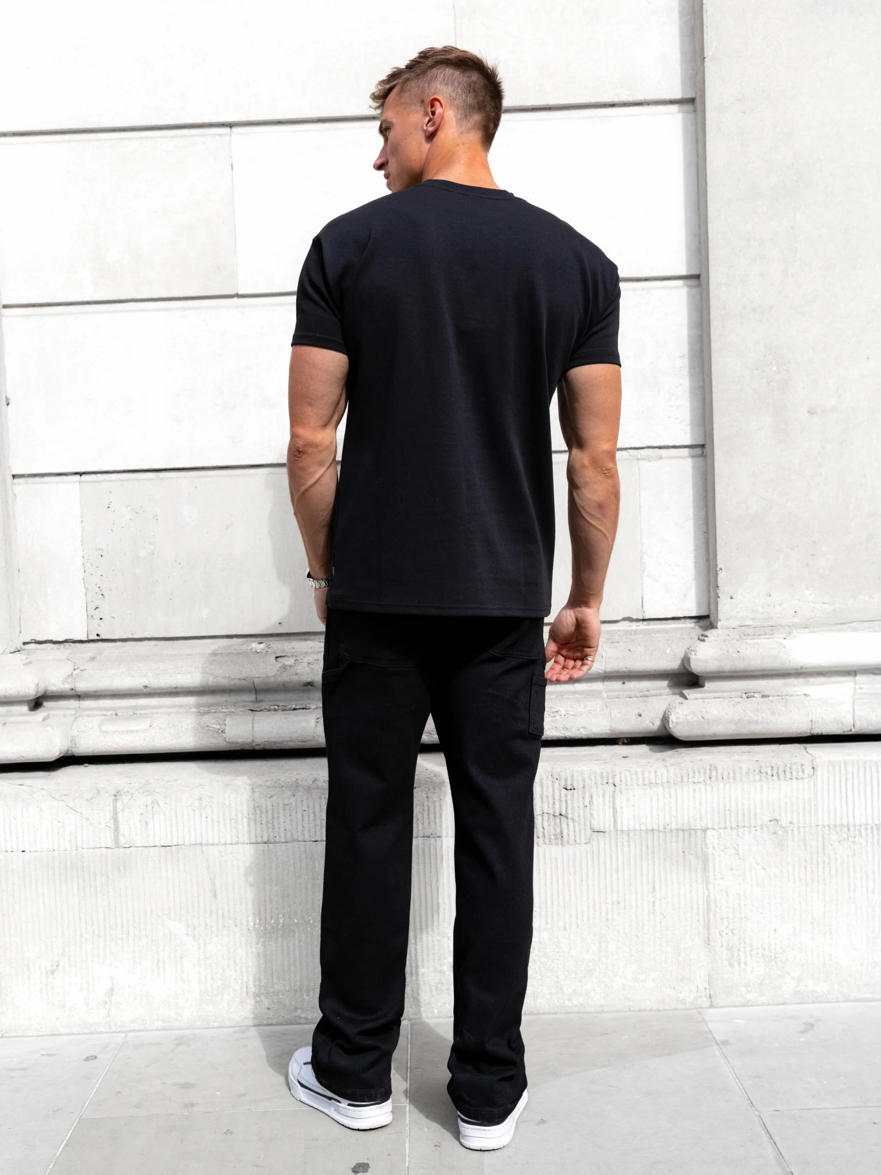Leo Relaxed T-Shirt - Black & Ultra Lilac - Image 3