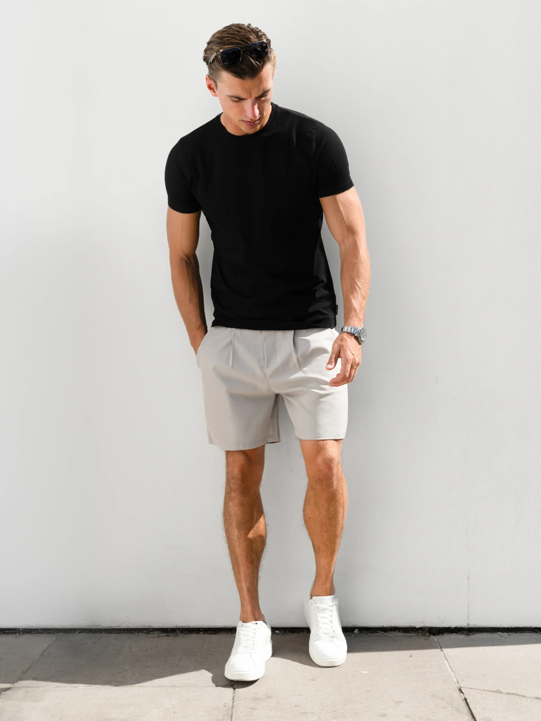 Lucca Shorts - Stone - Image 2