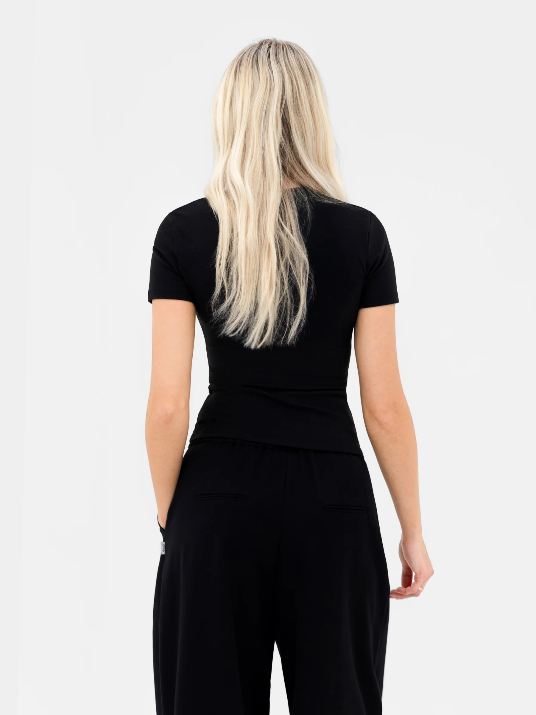 Lucia Baby Tee - Black - Image 2