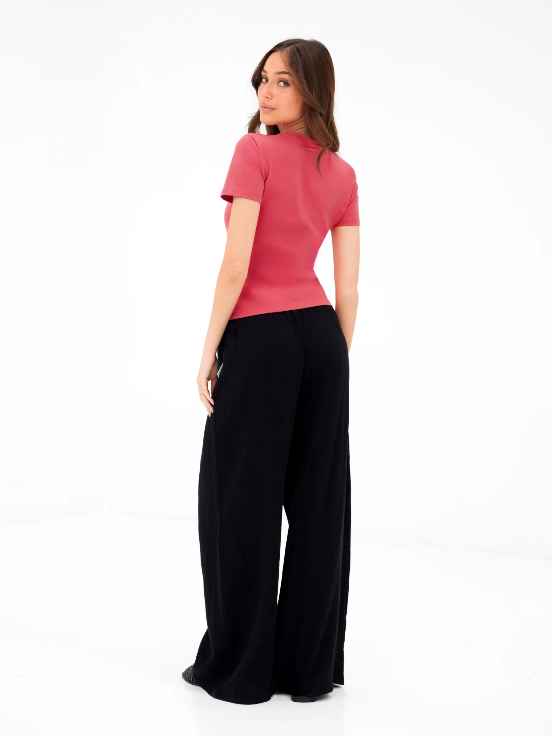Lucia Baby Tee - Bright Pink - Image 4