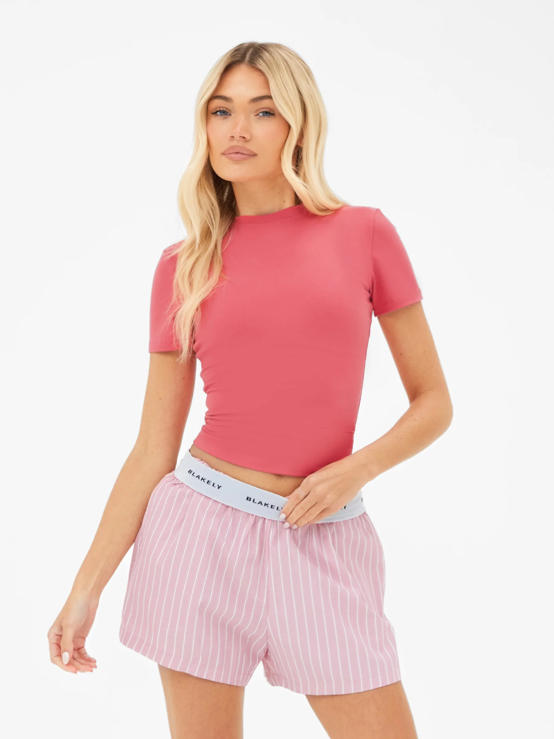 Lucia Baby Tee - Bright Pink - Image 7