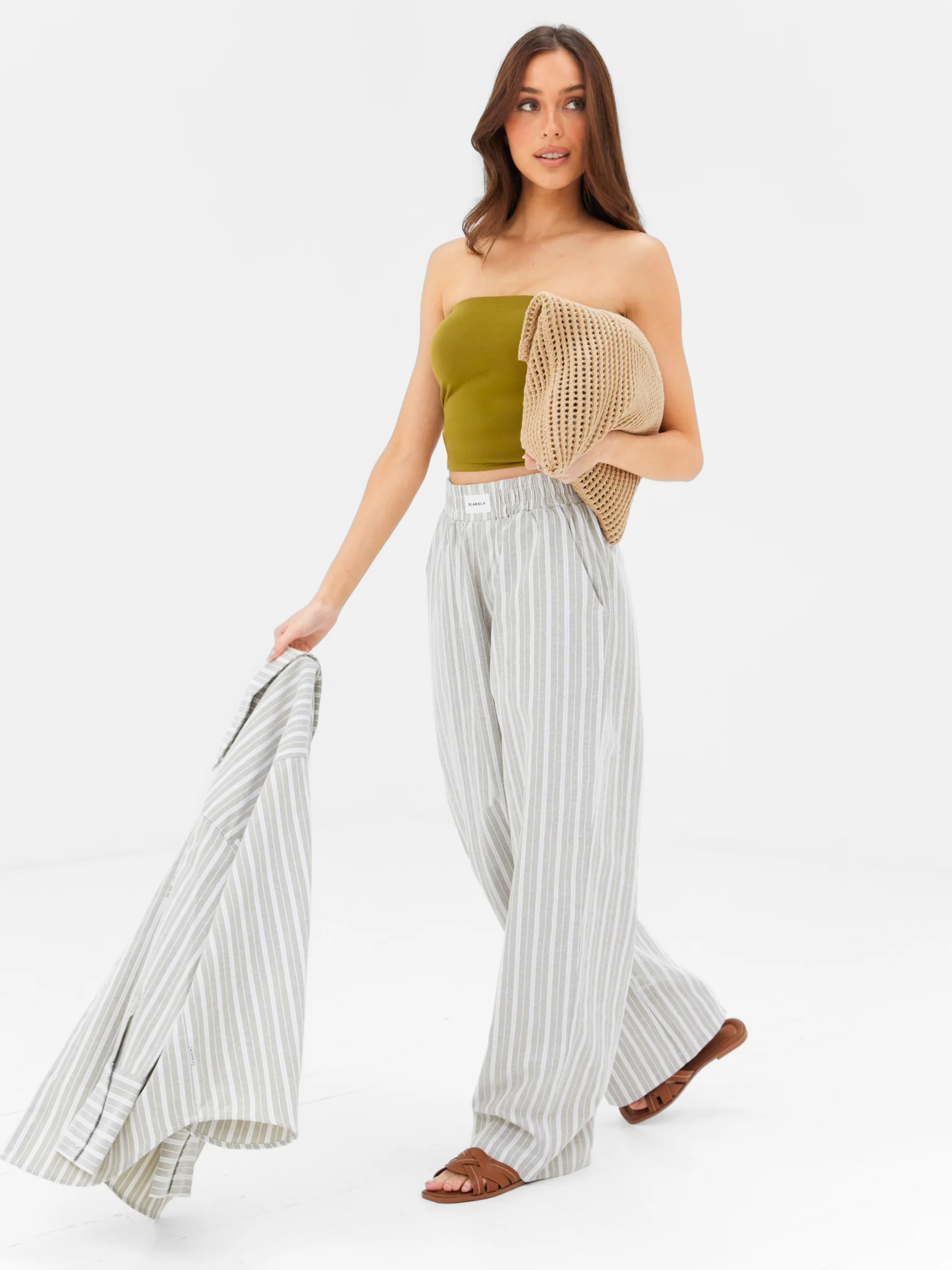 Lucia Bandeau Top - Deep Olive - Image 6