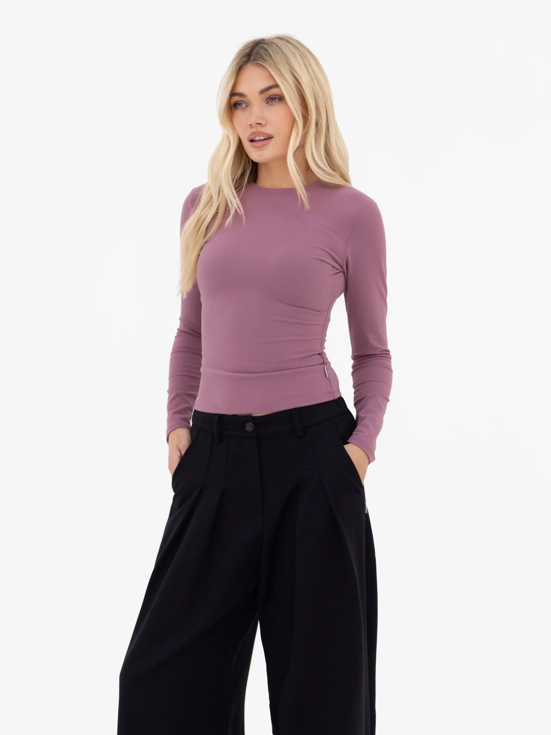 Lucia Long Sleeve Top - Dusty Rose - Image 5