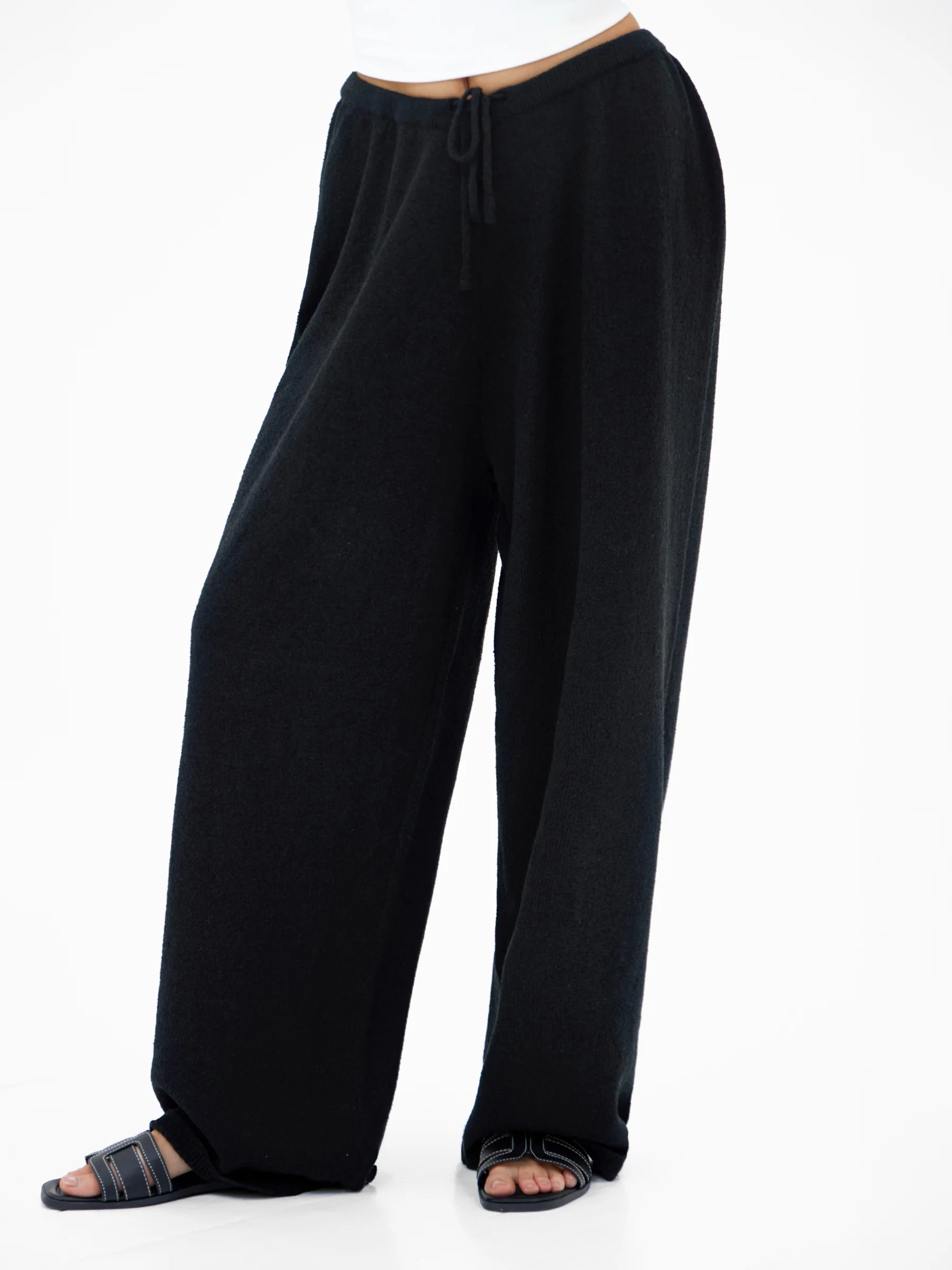 Mae Crochet Trousers - Black