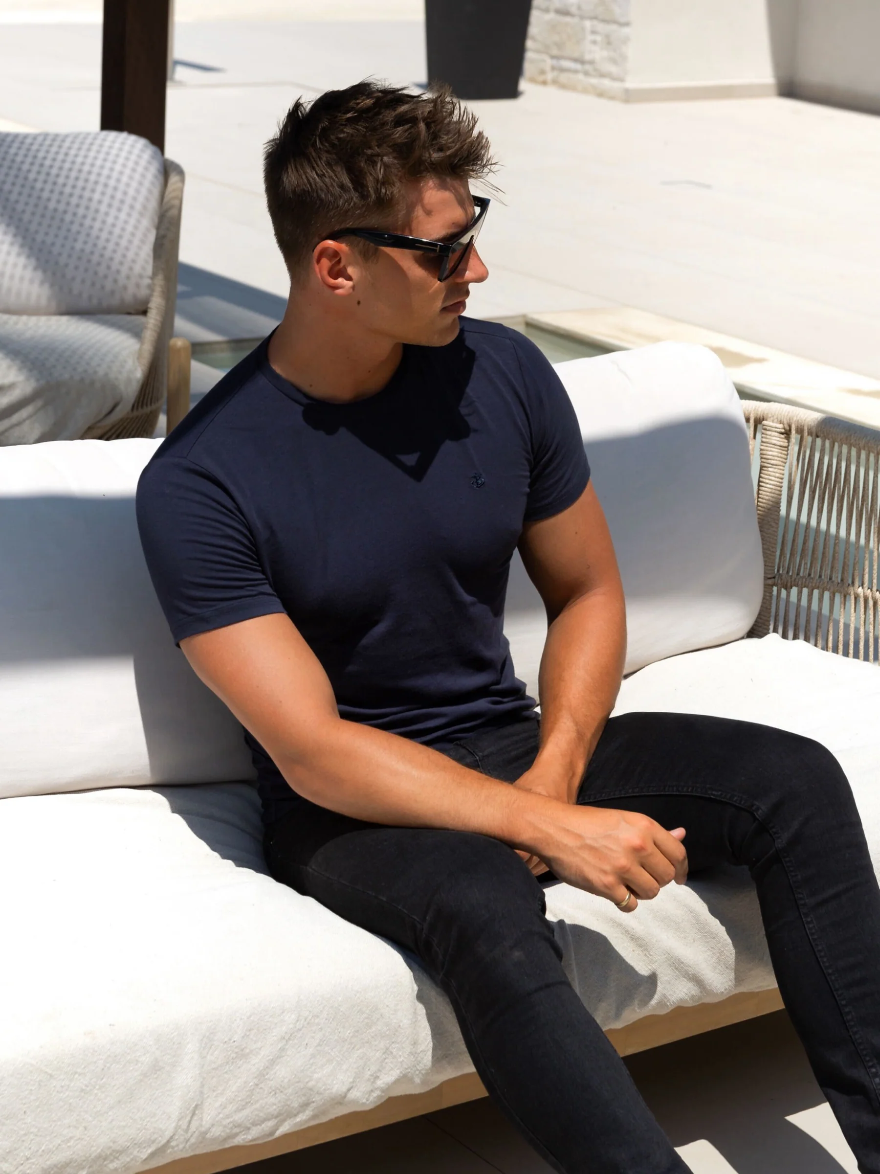 Milo T-Shirt - Navy - Image 2
