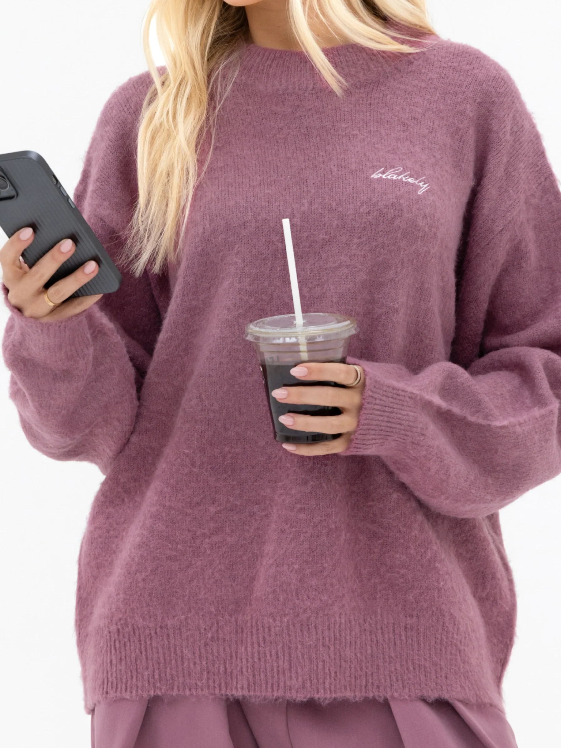 Mindy Knitted Jumper - Dusty Rose - Image 6
