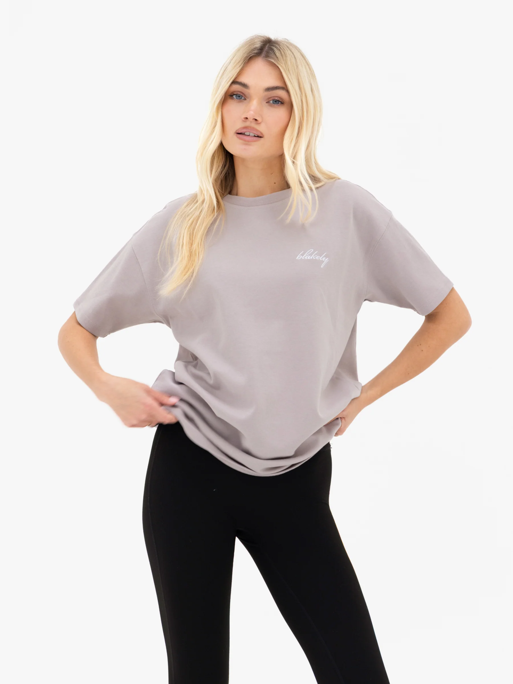 Mindy Oversized T-Shirt - Pebble - Image 6
