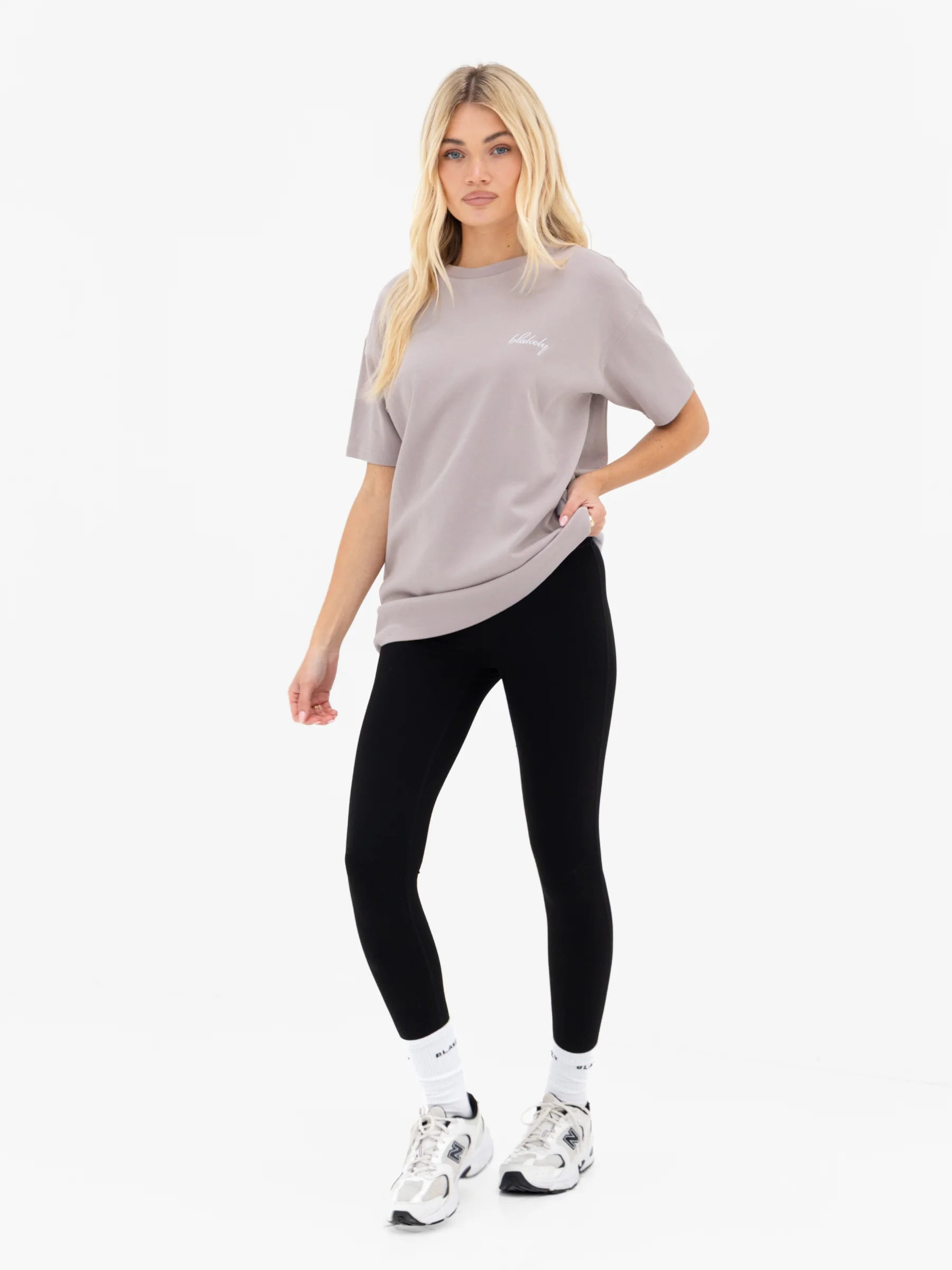 Mindy Oversized T-Shirt - Pebble - Image 7