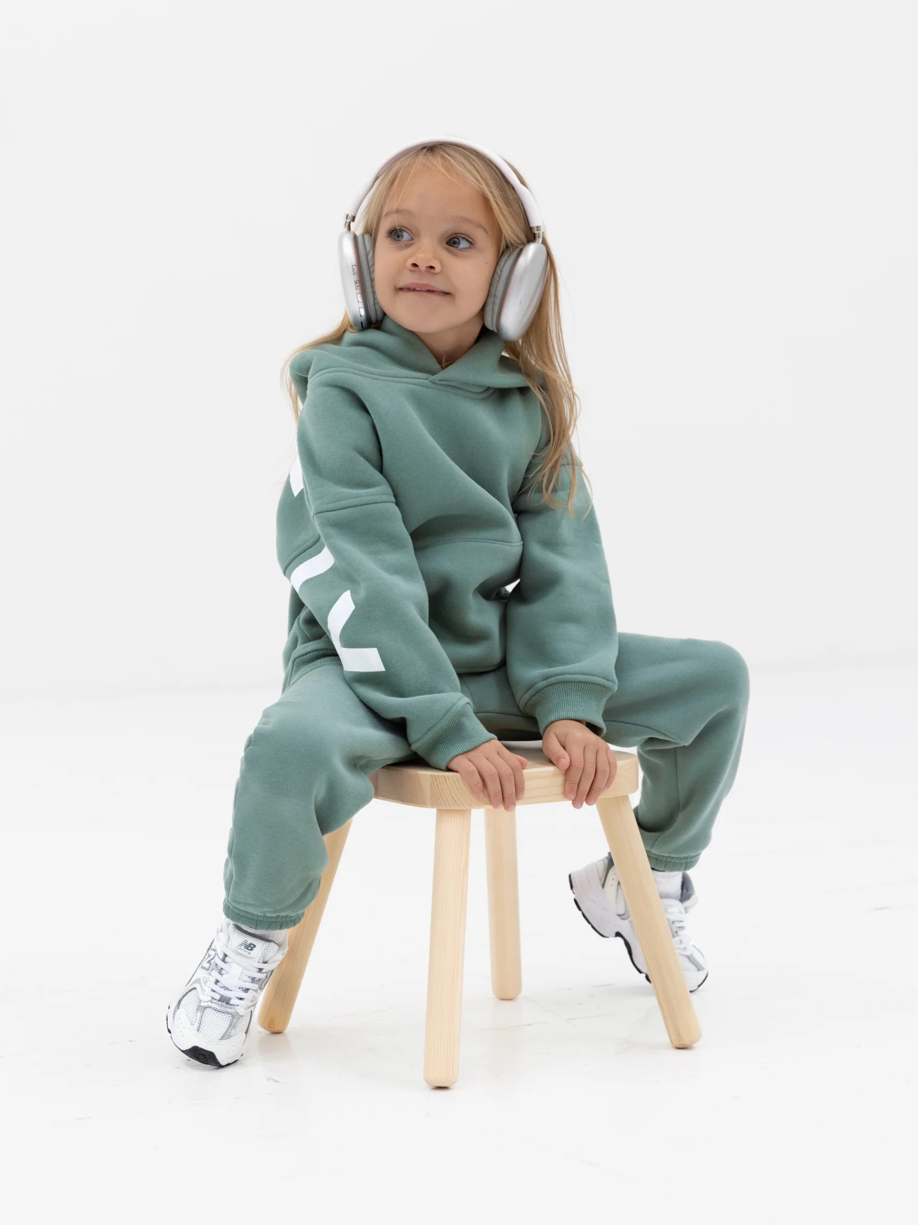 Mini Blakely Sweatpants - Sage Green - Image 3