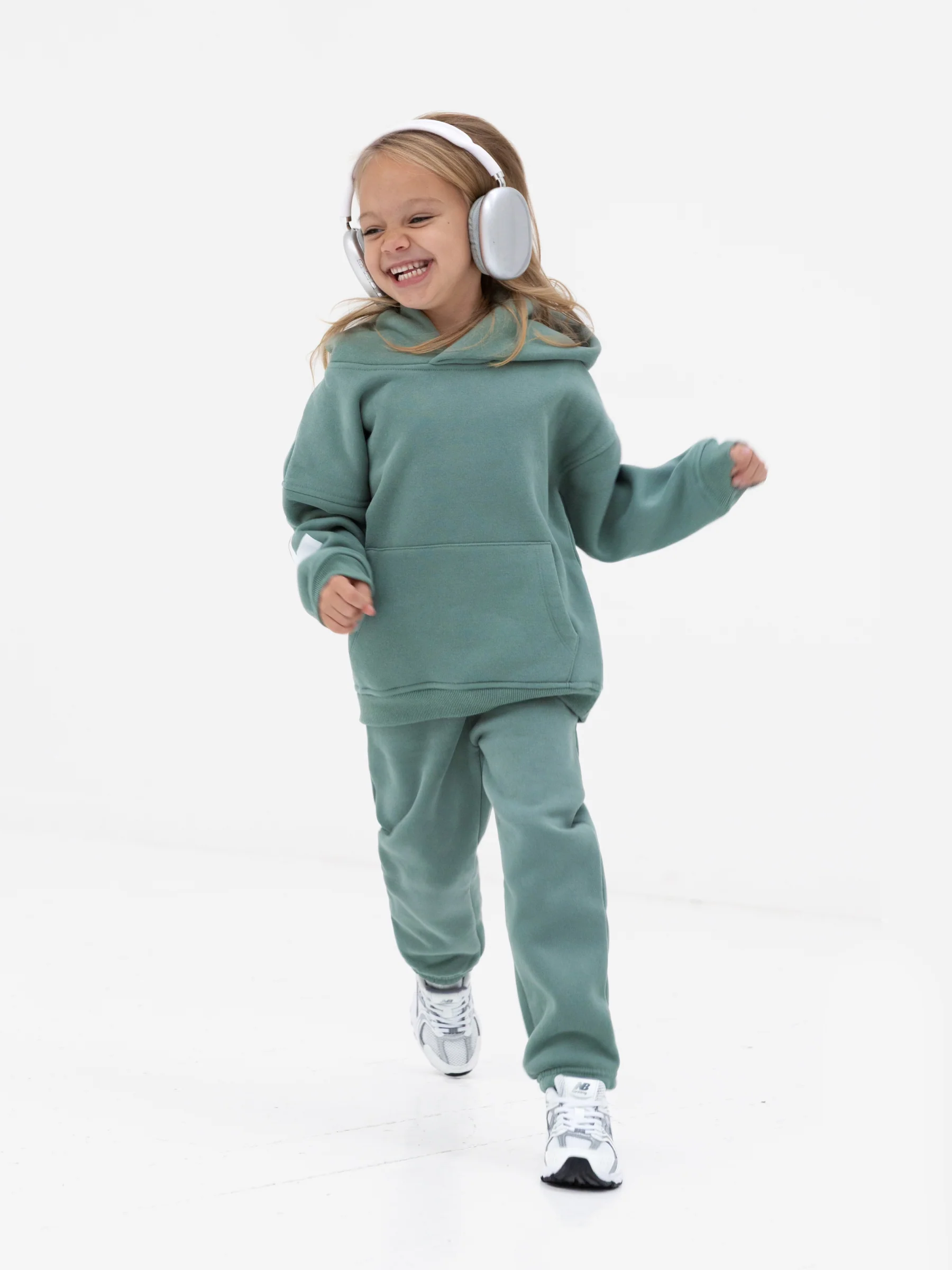 Mini Blakely Sweatpants - Sage Green - Image 4