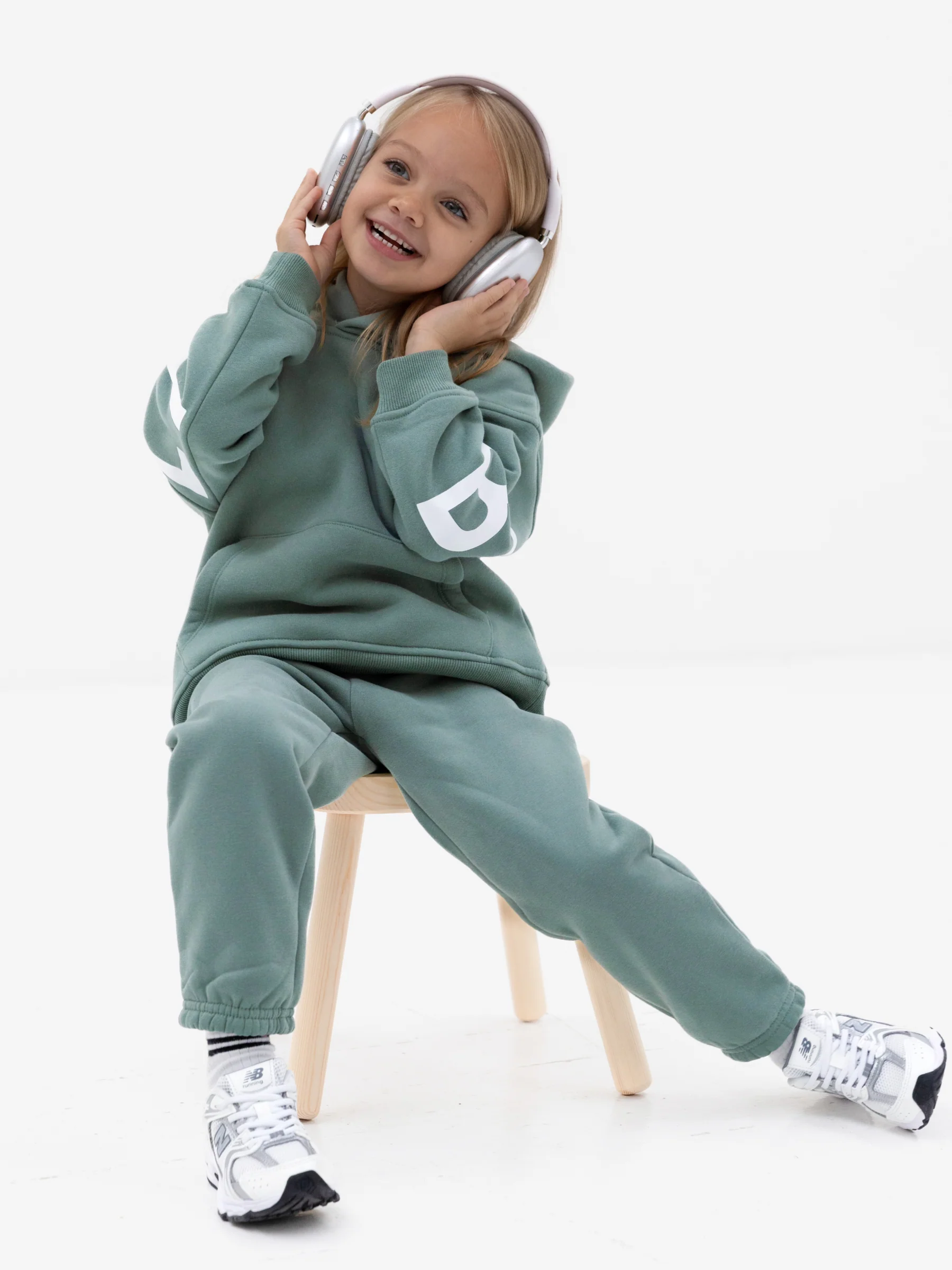 Mini Blakely Sweatpants - Sage Green - Image 5