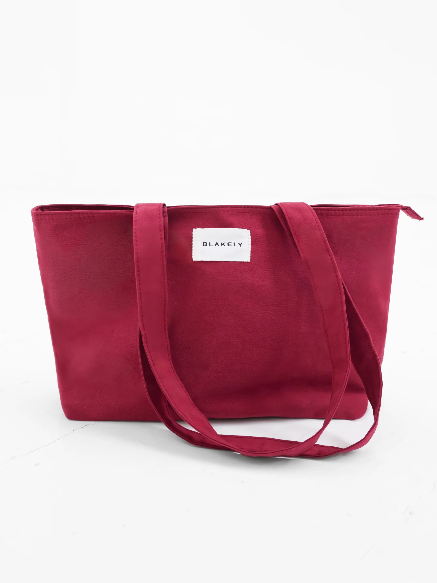Blakely Mini Summer Tote Bag - Wine Red - Image 4