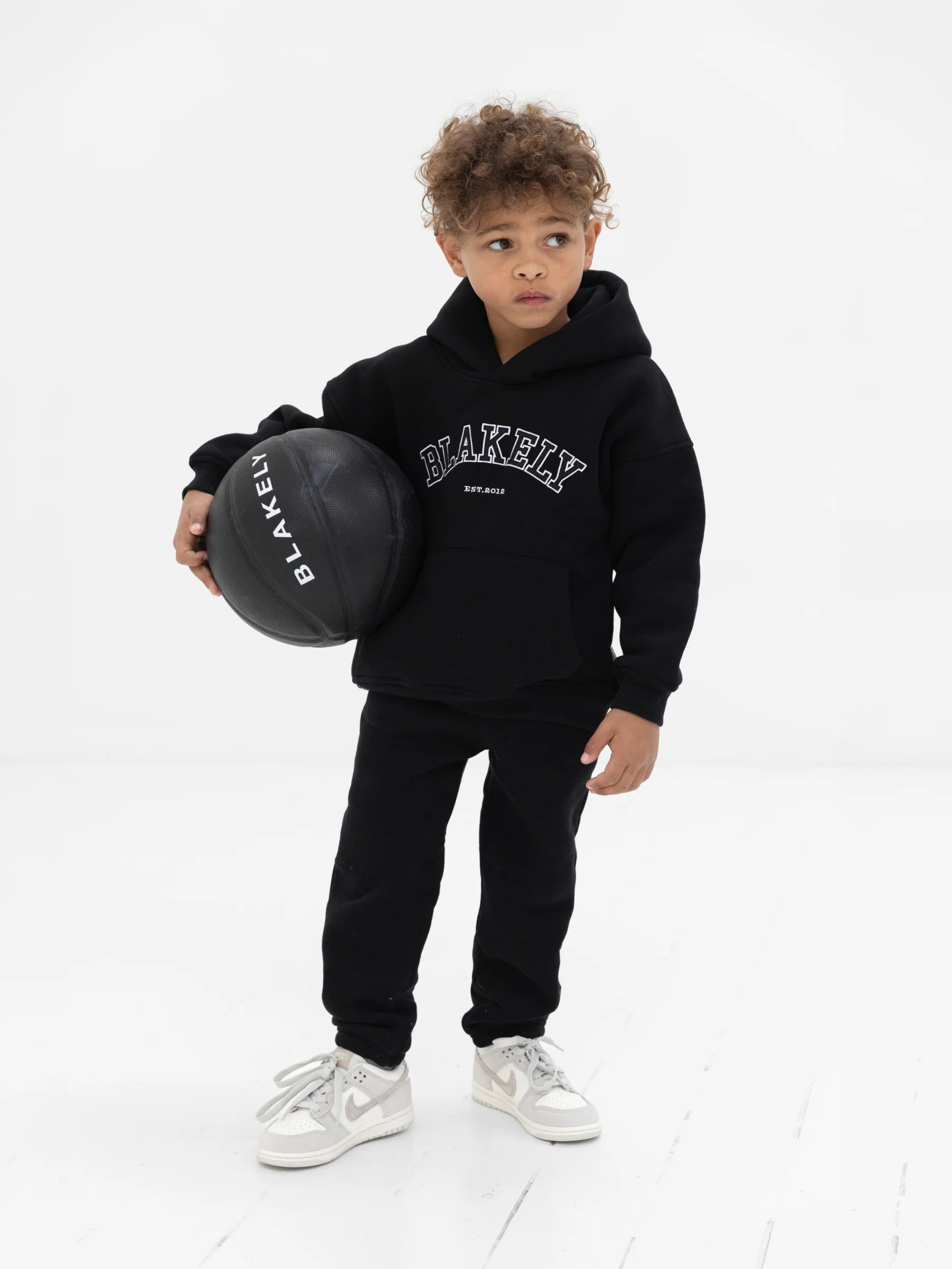 Mini Varsity Hoodie - Black - Image 3
