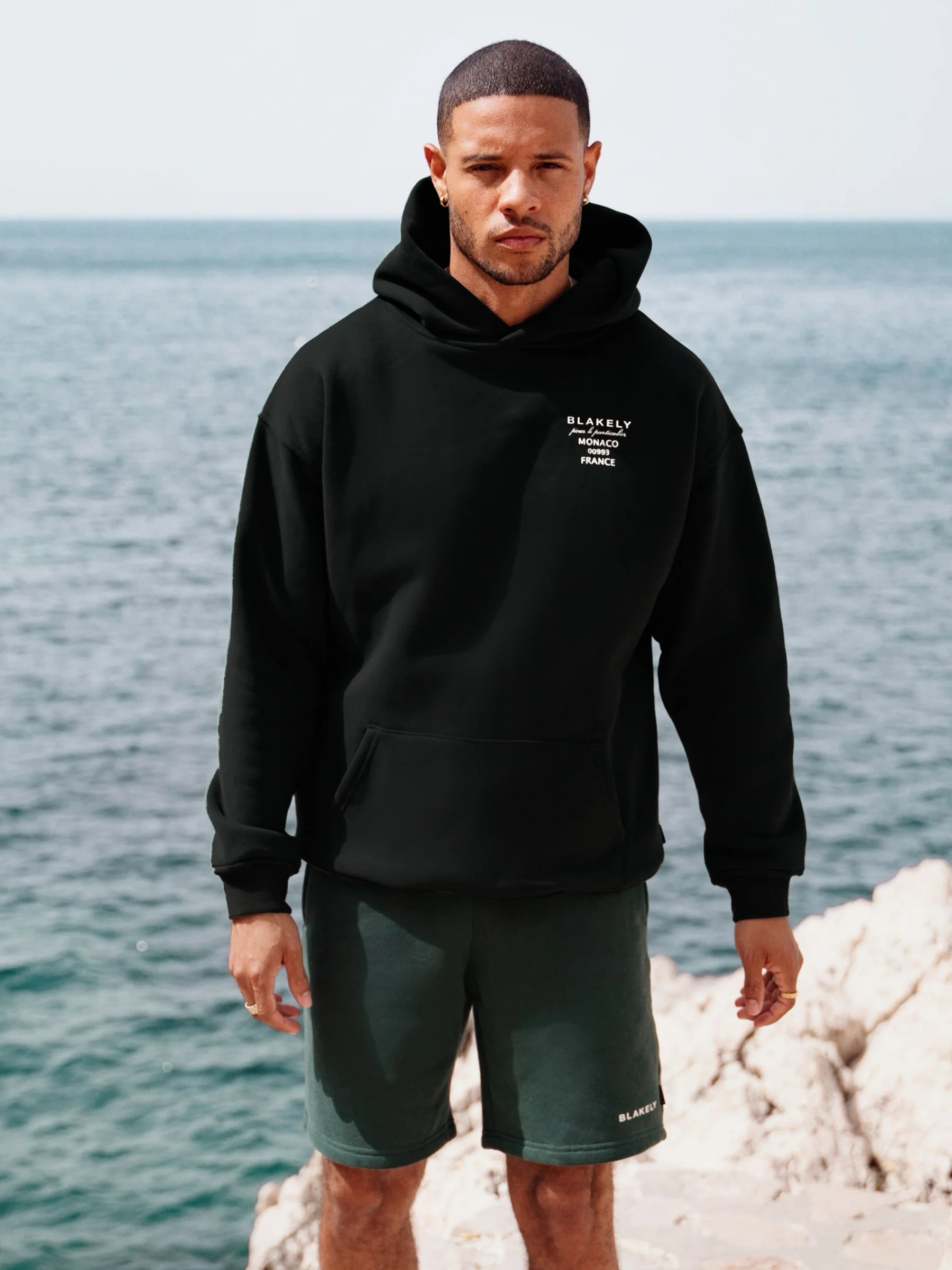 Monaco Relaxed Hoodie - Black - Image 2