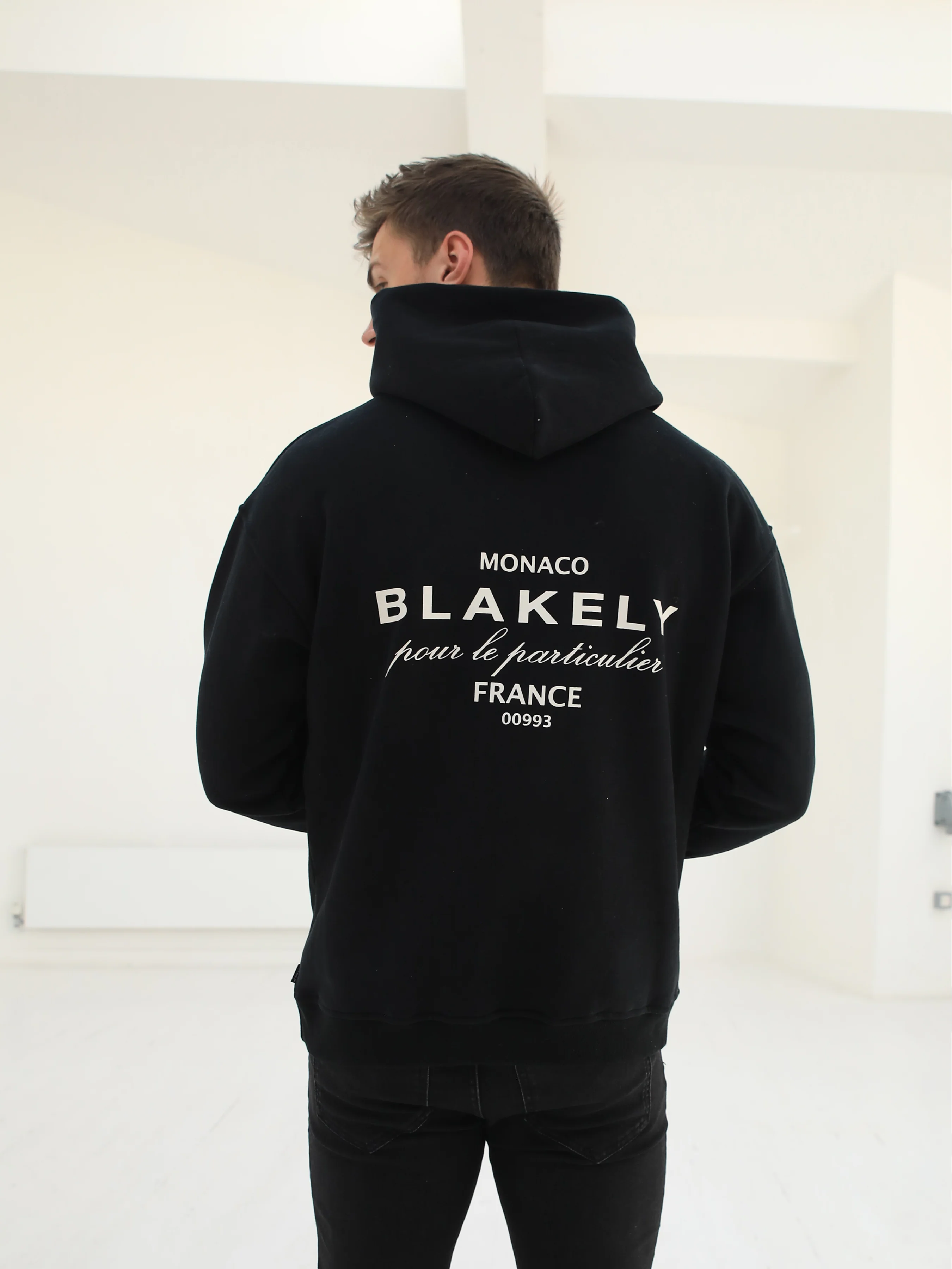 Monaco Relaxed Hoodie - Black - Image 5