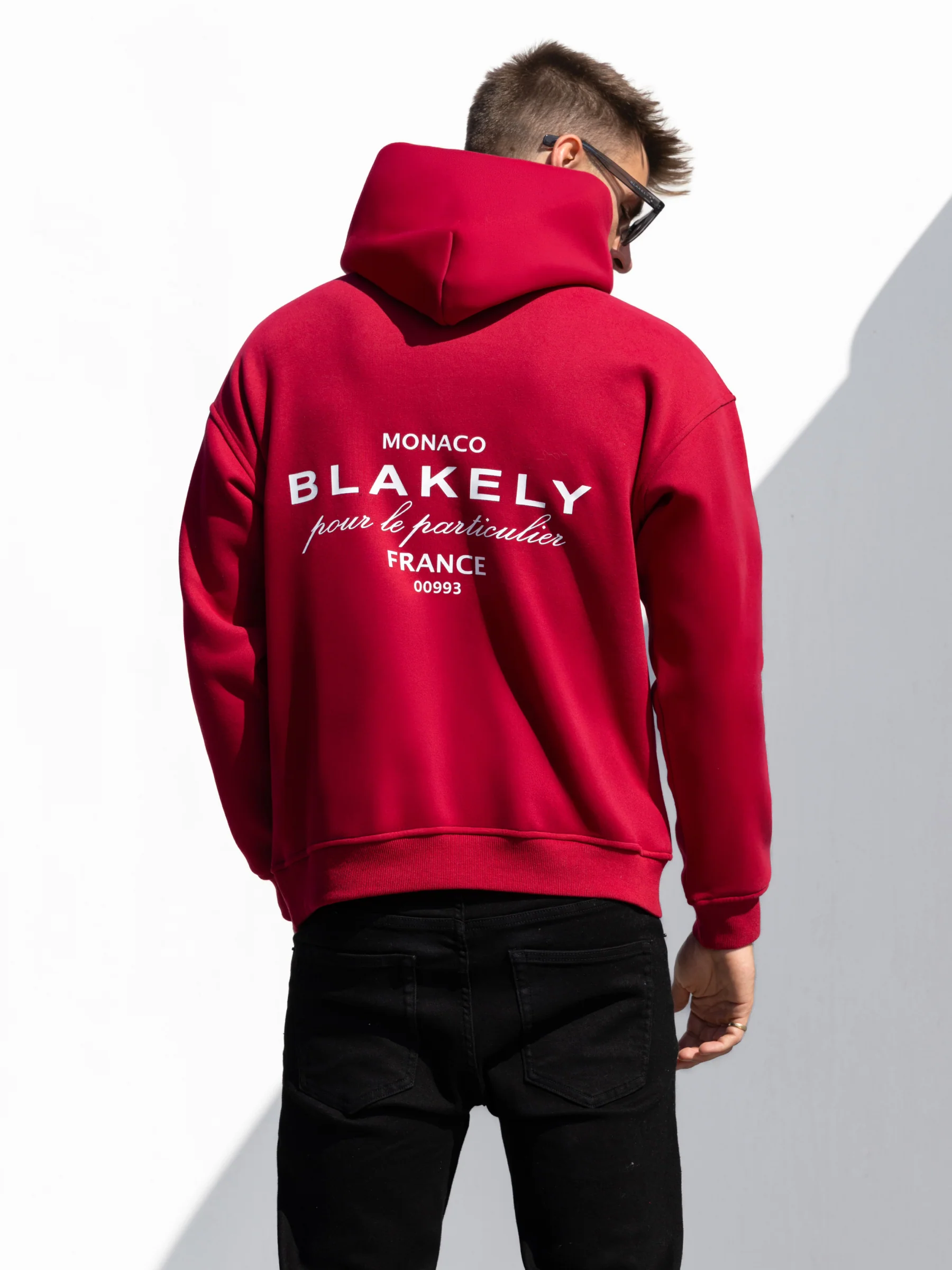 Monaco Relaxed Hoodie - Red