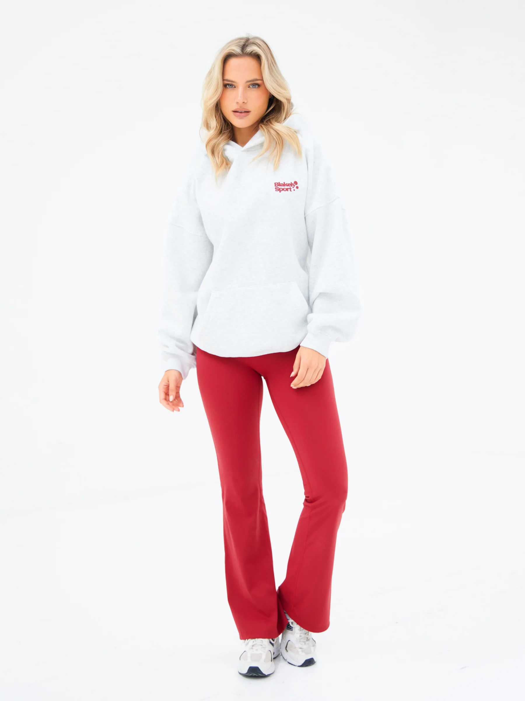 Motion Oversized Hoodie - Marl White - Image 4