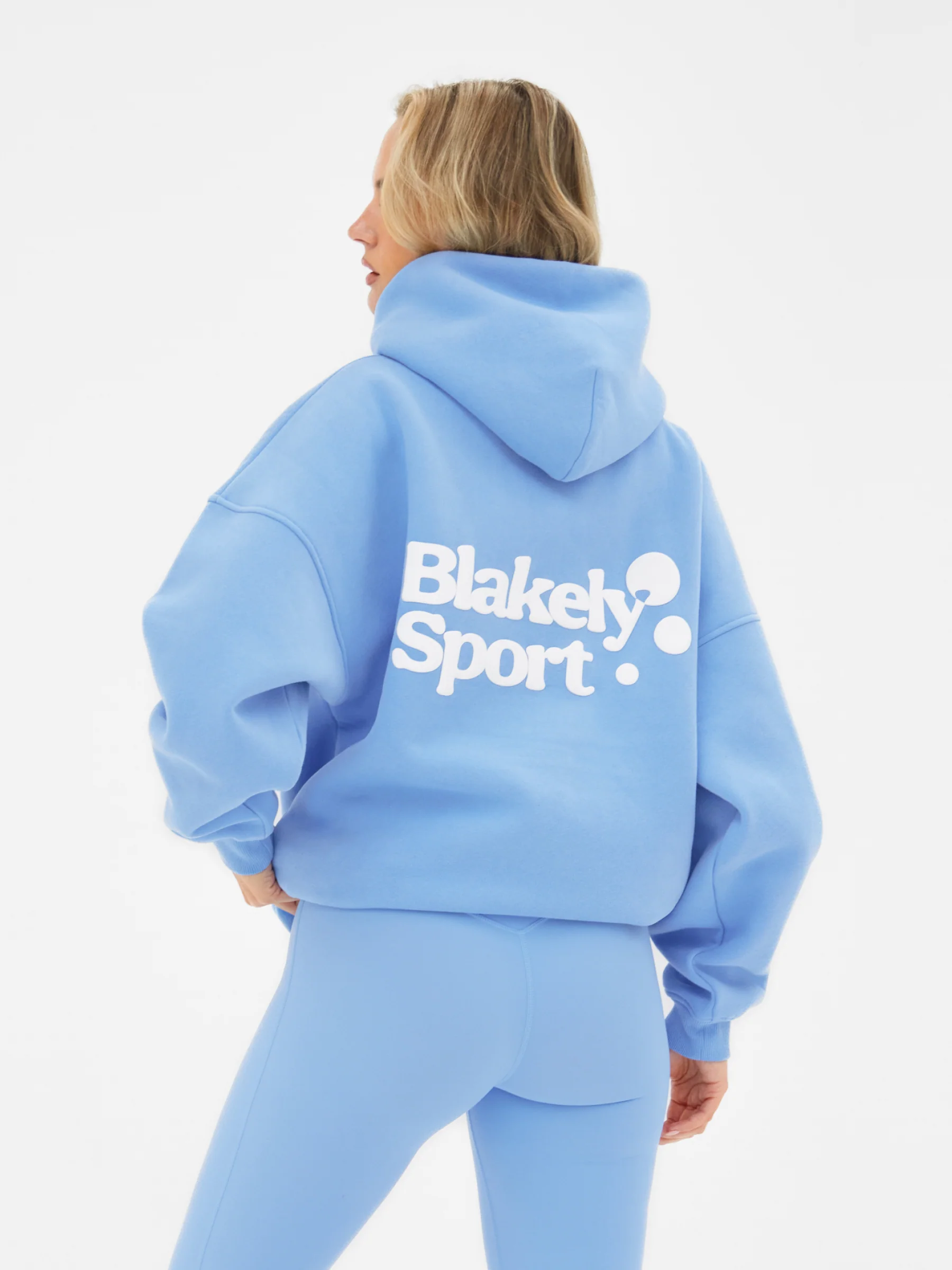 Motion Oversized Hoodie - Sky Blue - Image 6