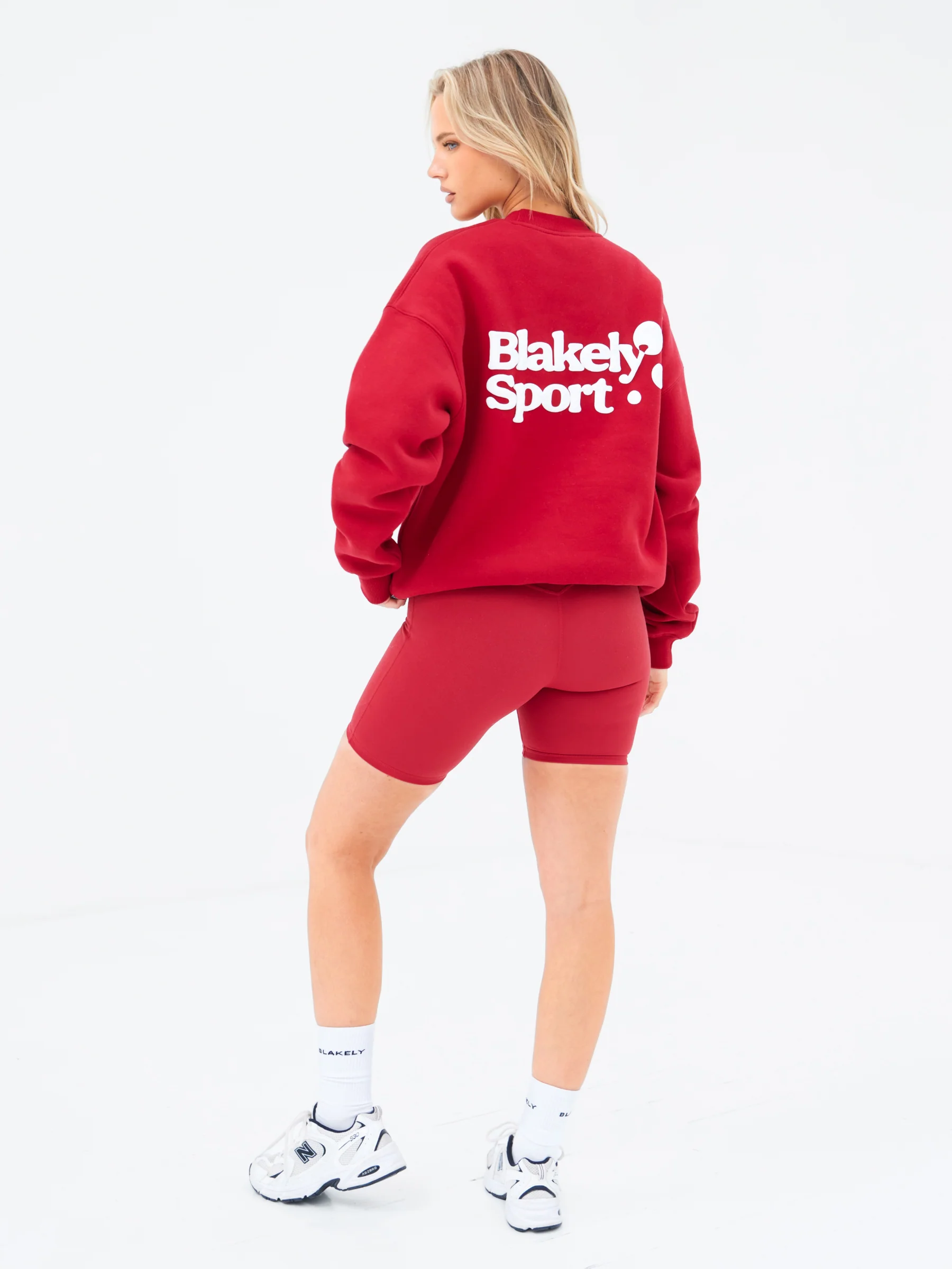 Motion Oversized Jumper - Cherry Red - Image 3