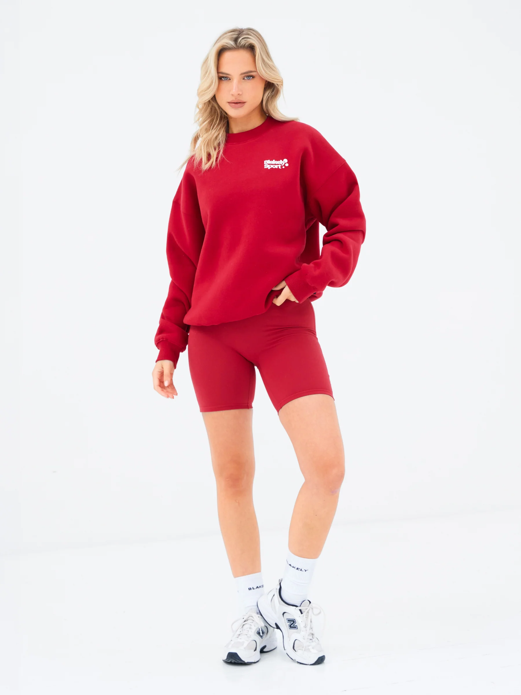 Motion Oversized Jumper - Cherry Red - Image 4